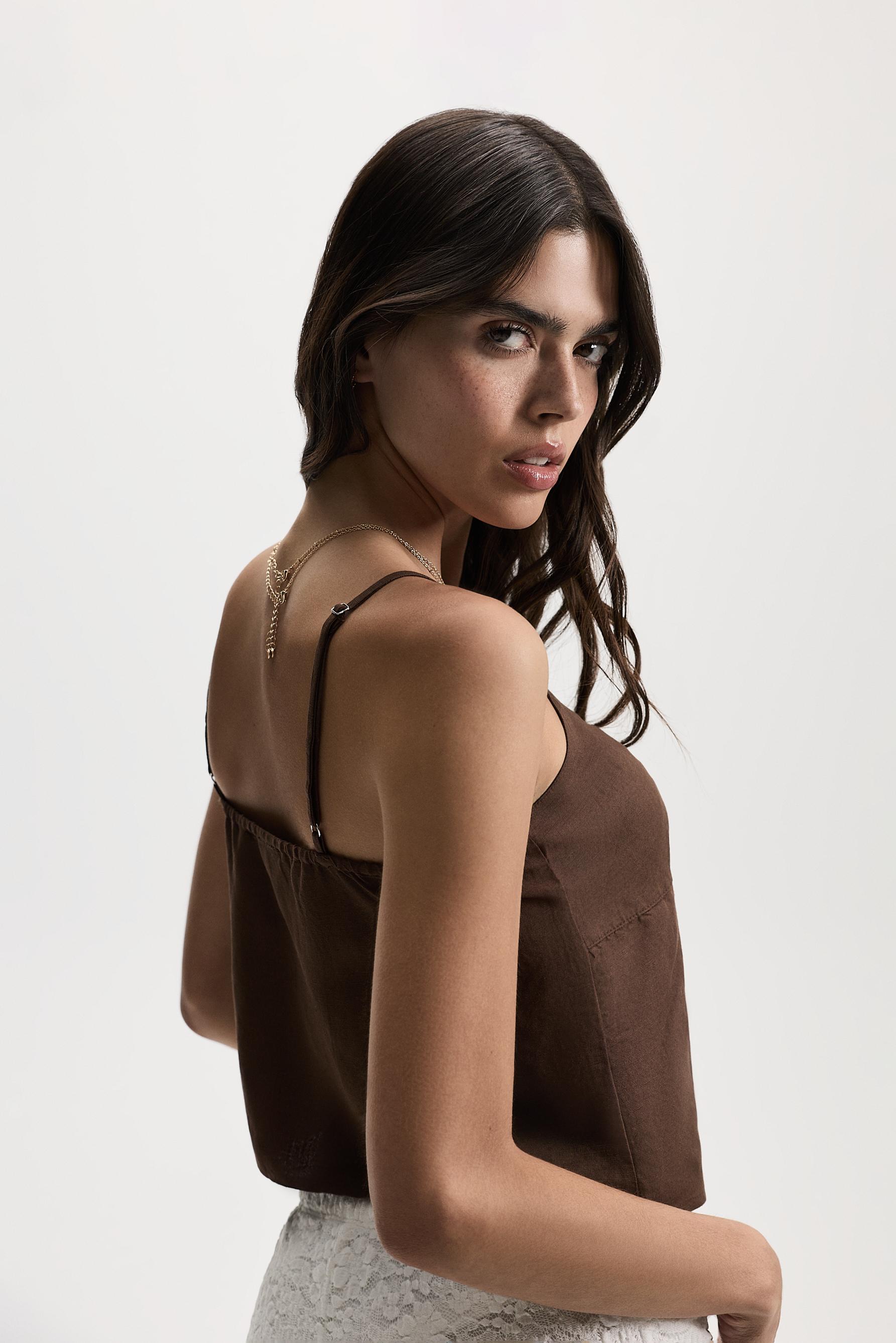 Rustic top — DARK BROWN
