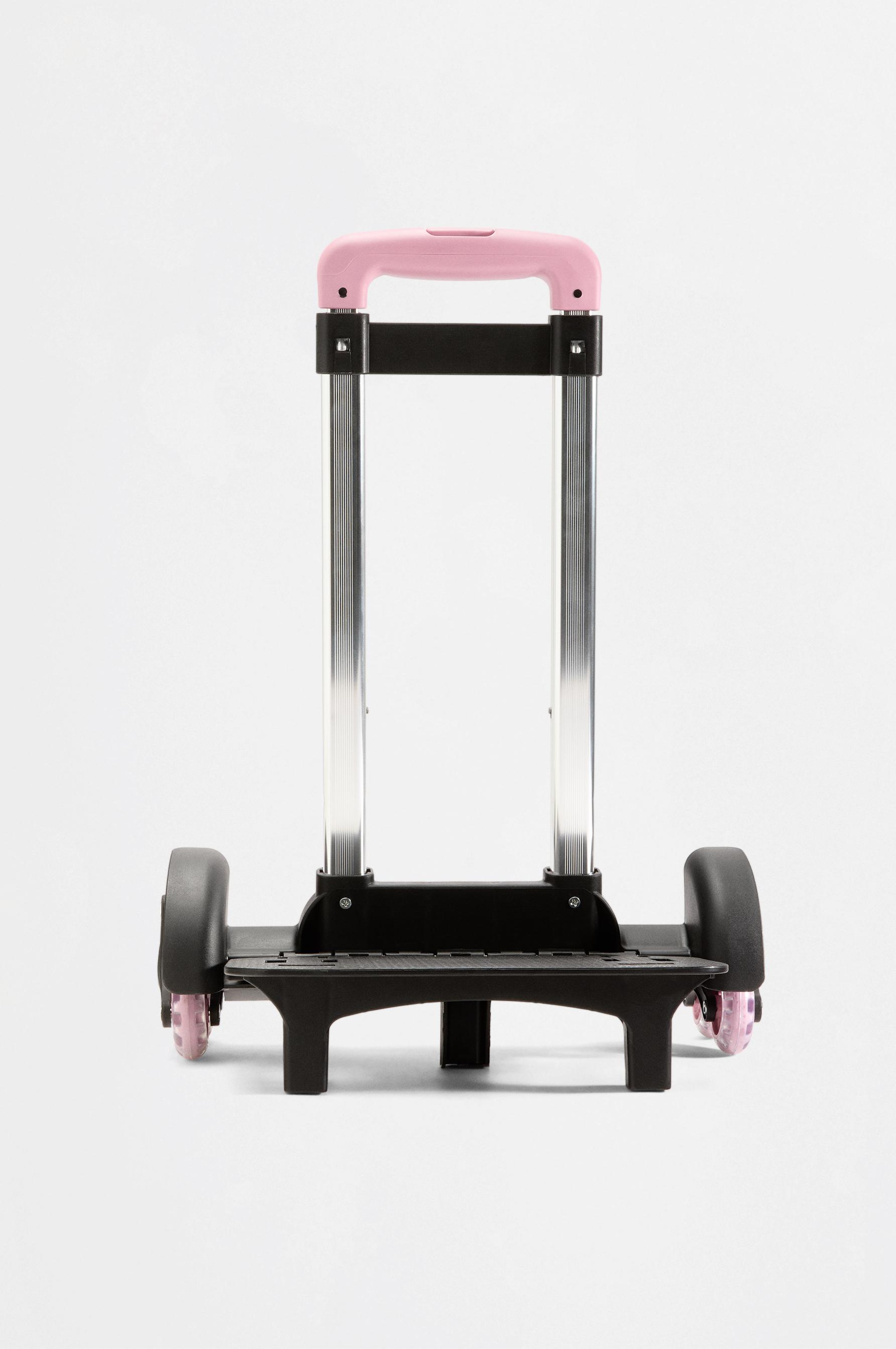 School backpack cart — PALE PINK
