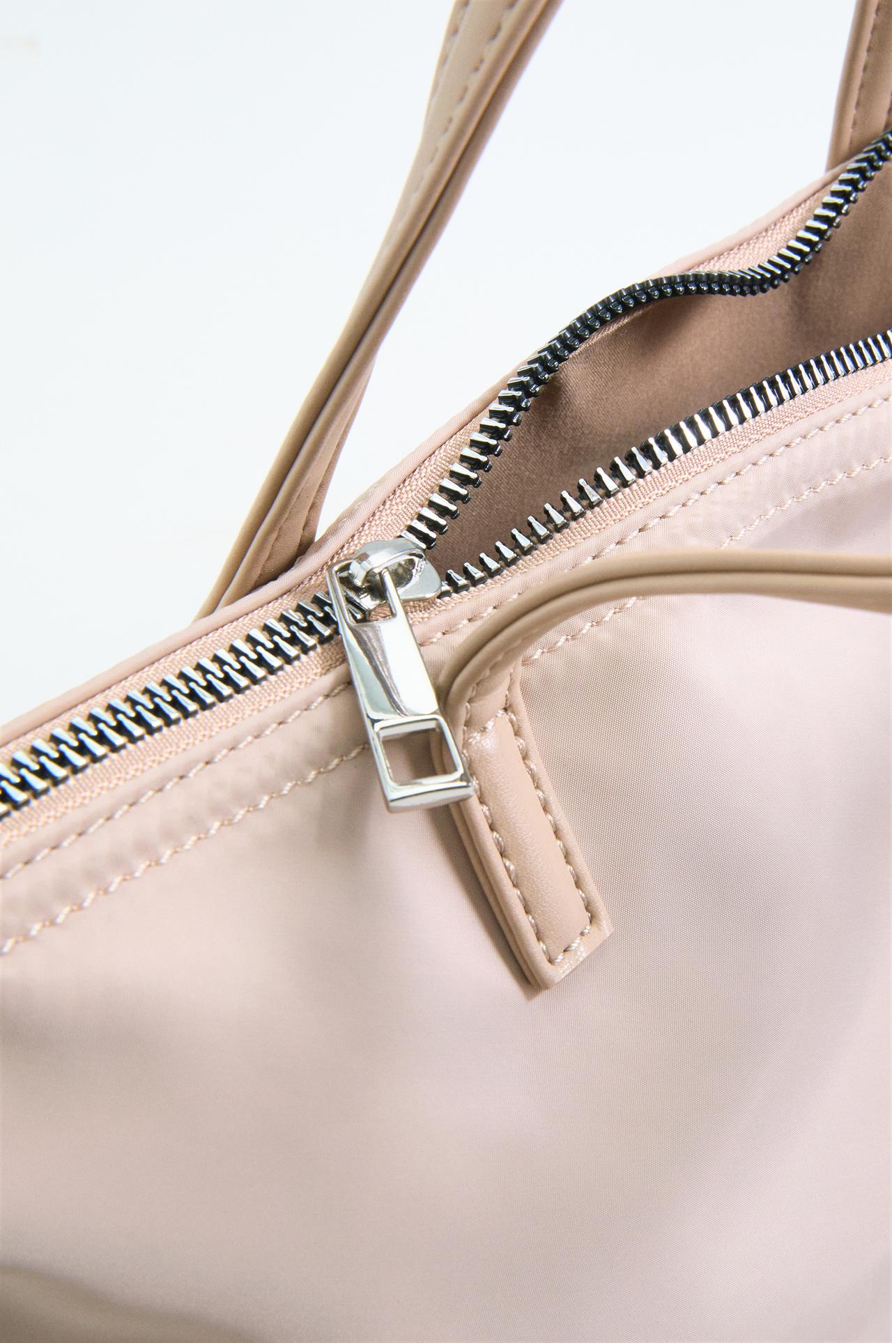 Heart charm bag — ECRU