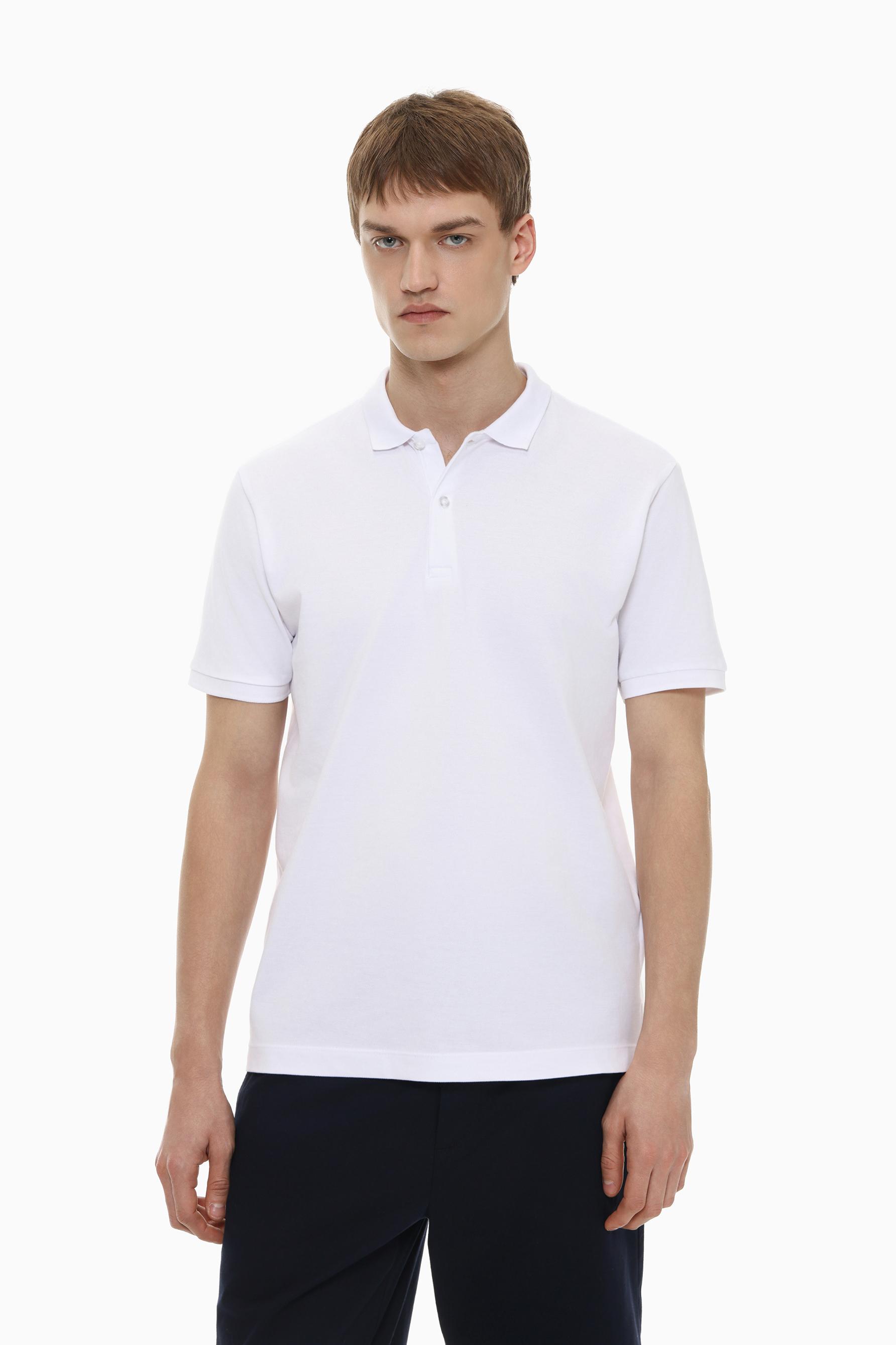 Basic polo shirt — WHITE