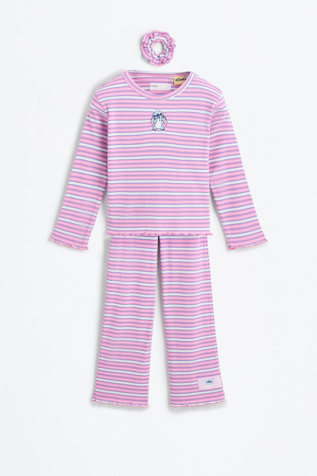 Stitch ©Disney ribbed pyjamas with scrunchie