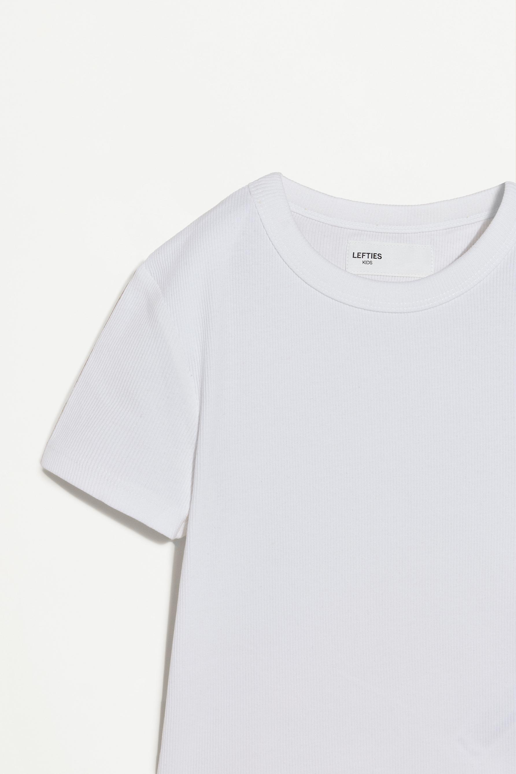 Ribbed T-shirt — OFF WHITE