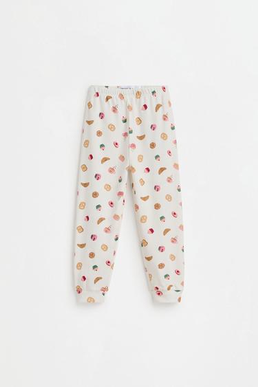 Printed interlock pyjamas — ECRU 3