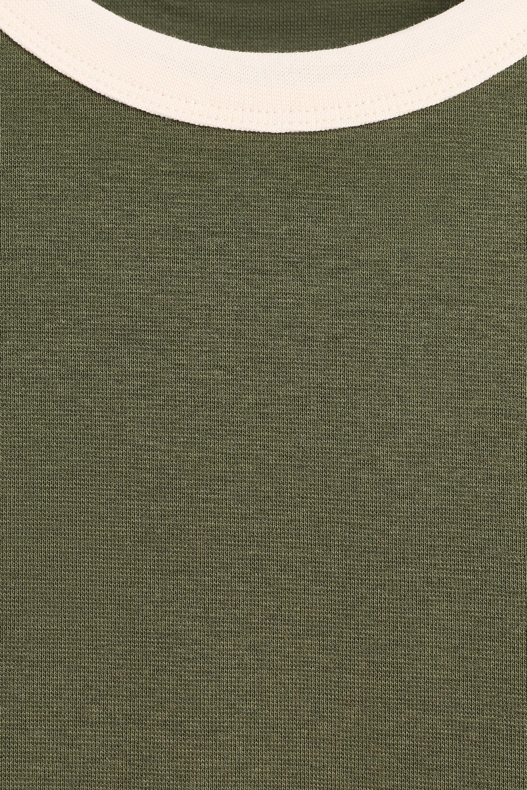 Contrast T-shirt — PALE GREEN