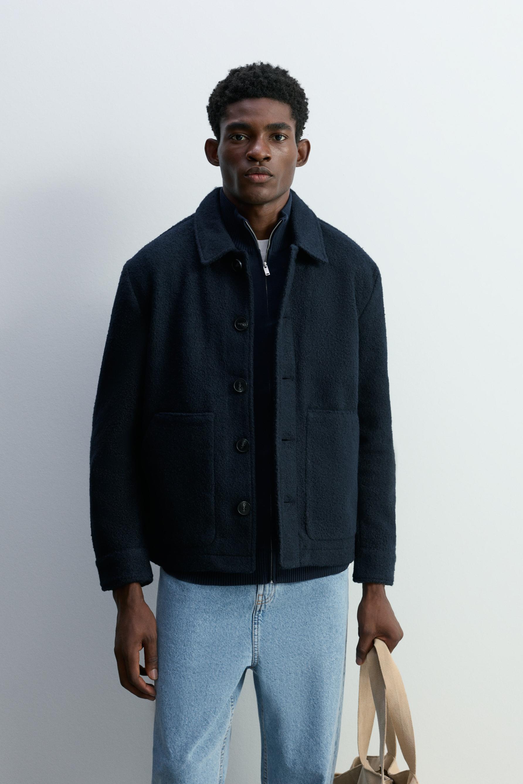 Cazadora textura bouclé