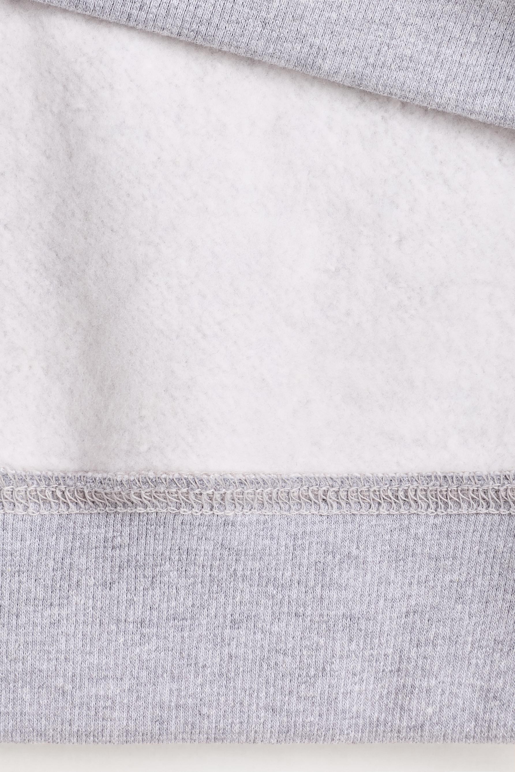 Printed hoodie — GREY MARL