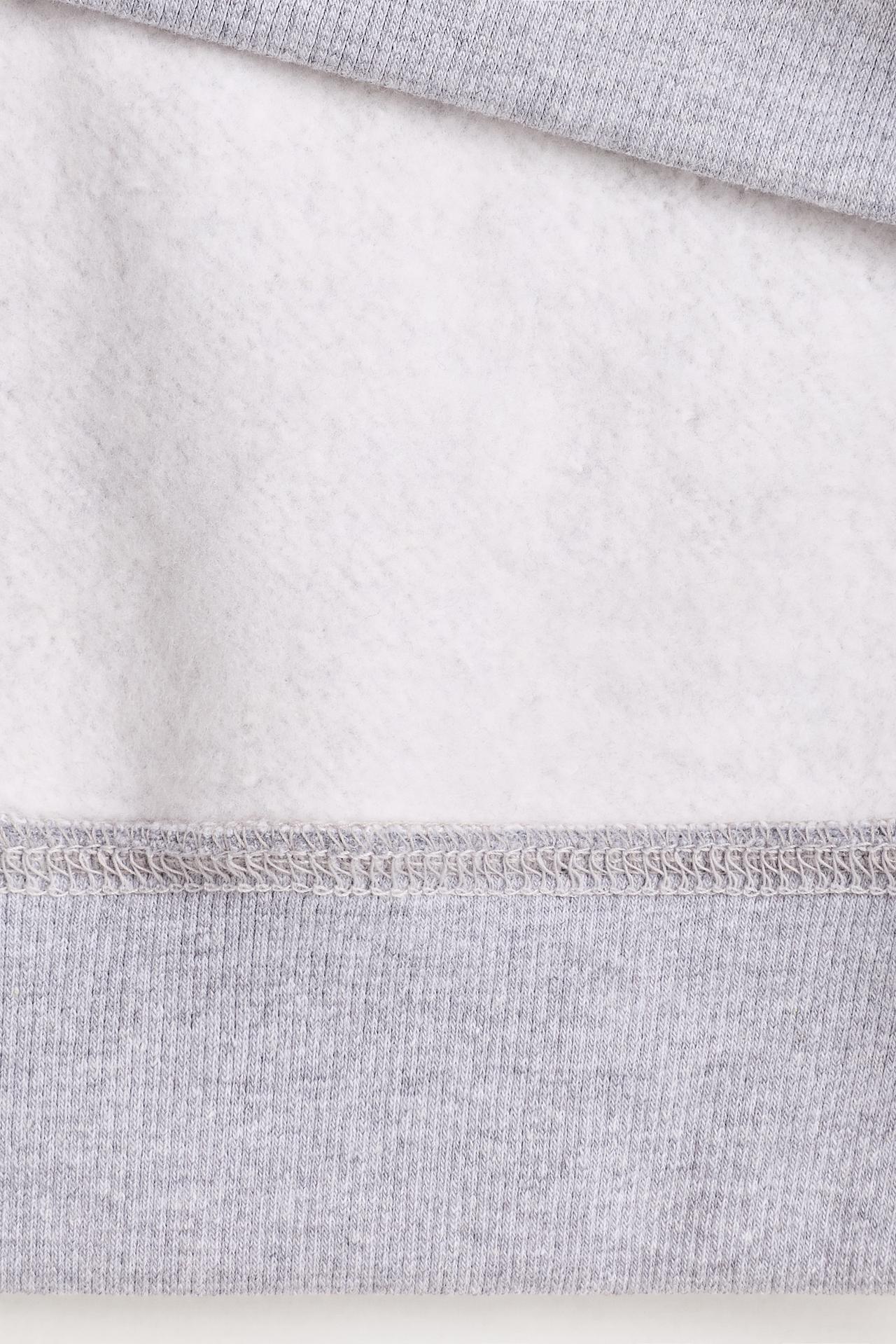 Printed hoodie — GREY MARL