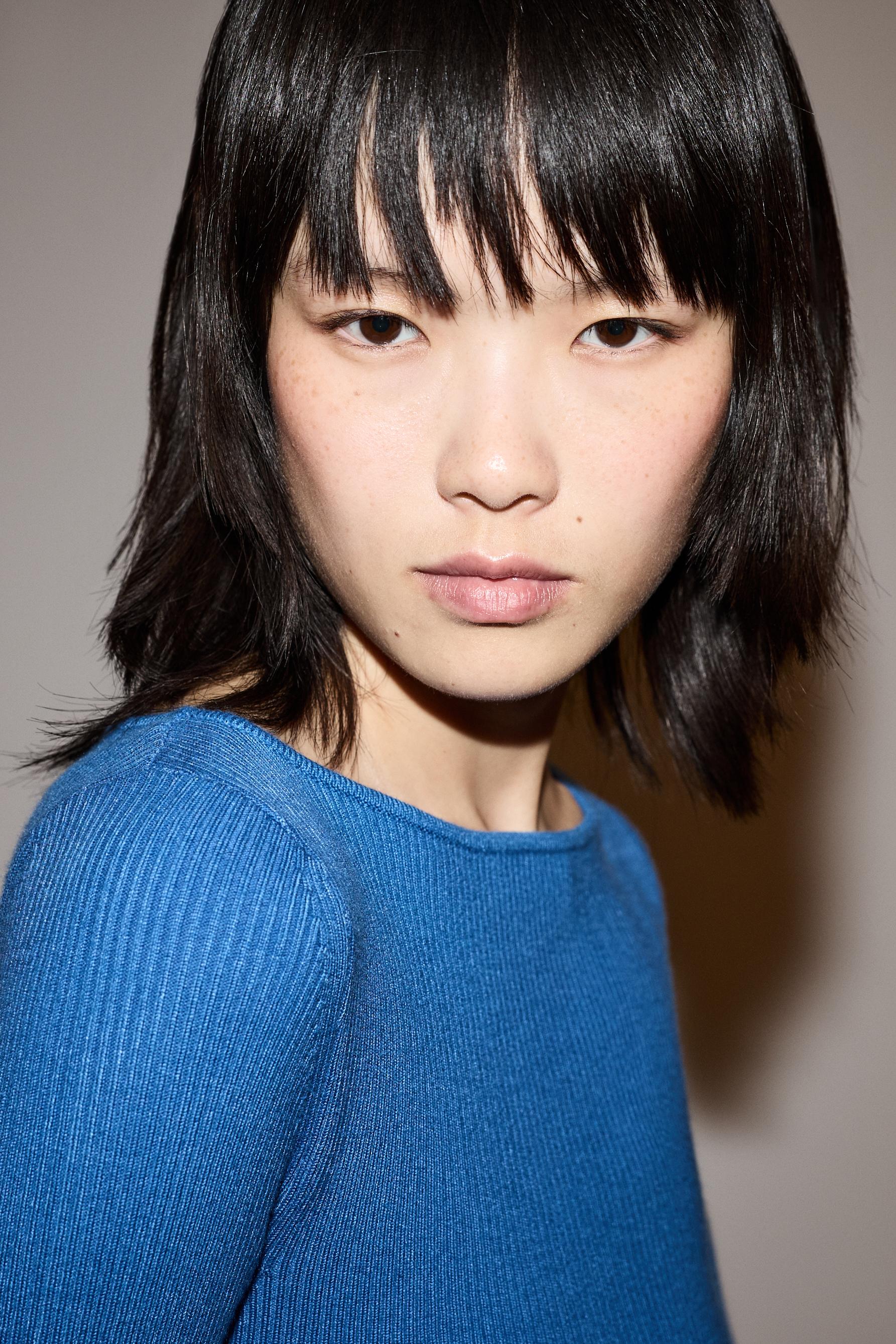 Basic rib sweater — DEEP BLUE
