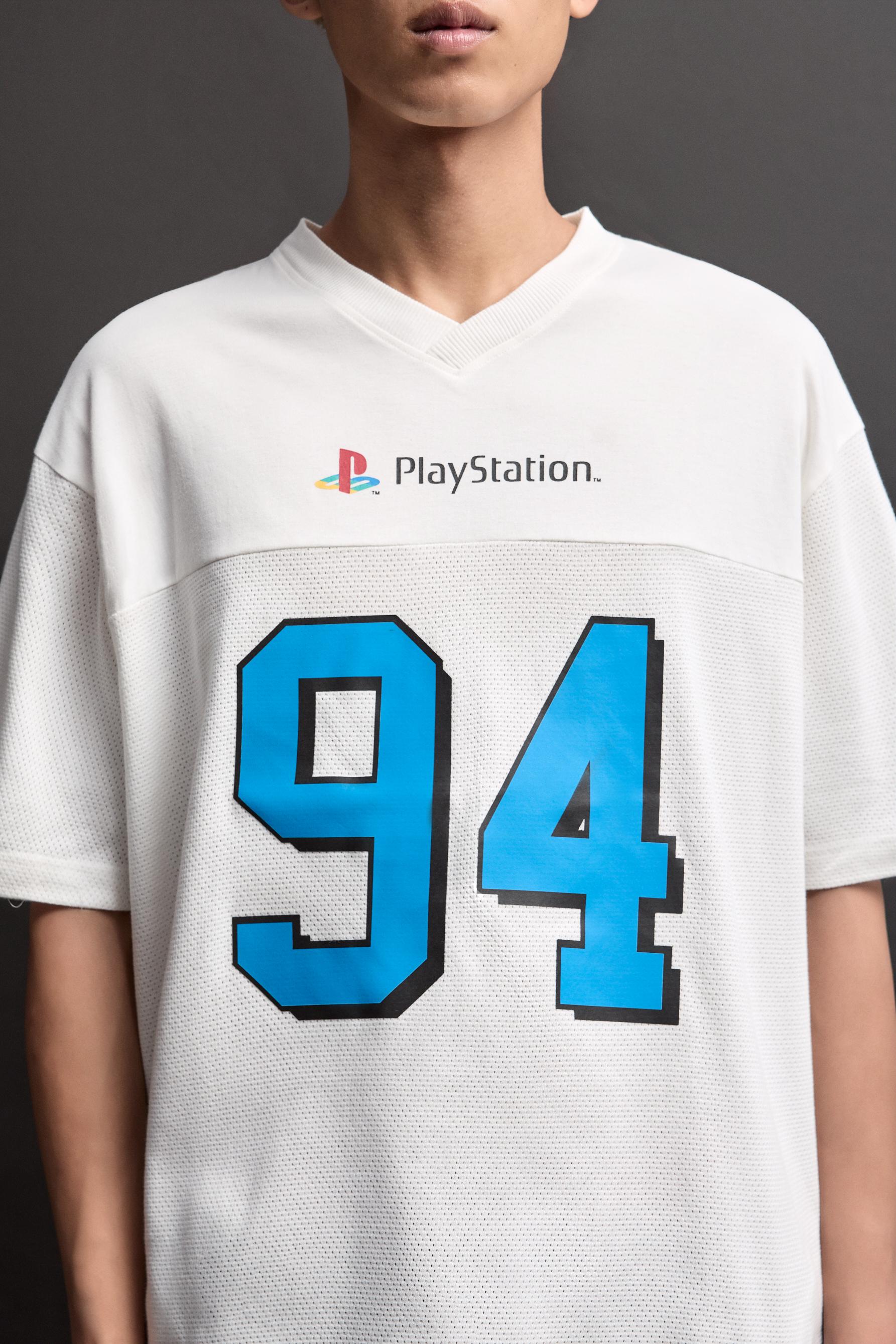 PlayStation mesh T-shirt — WHITE