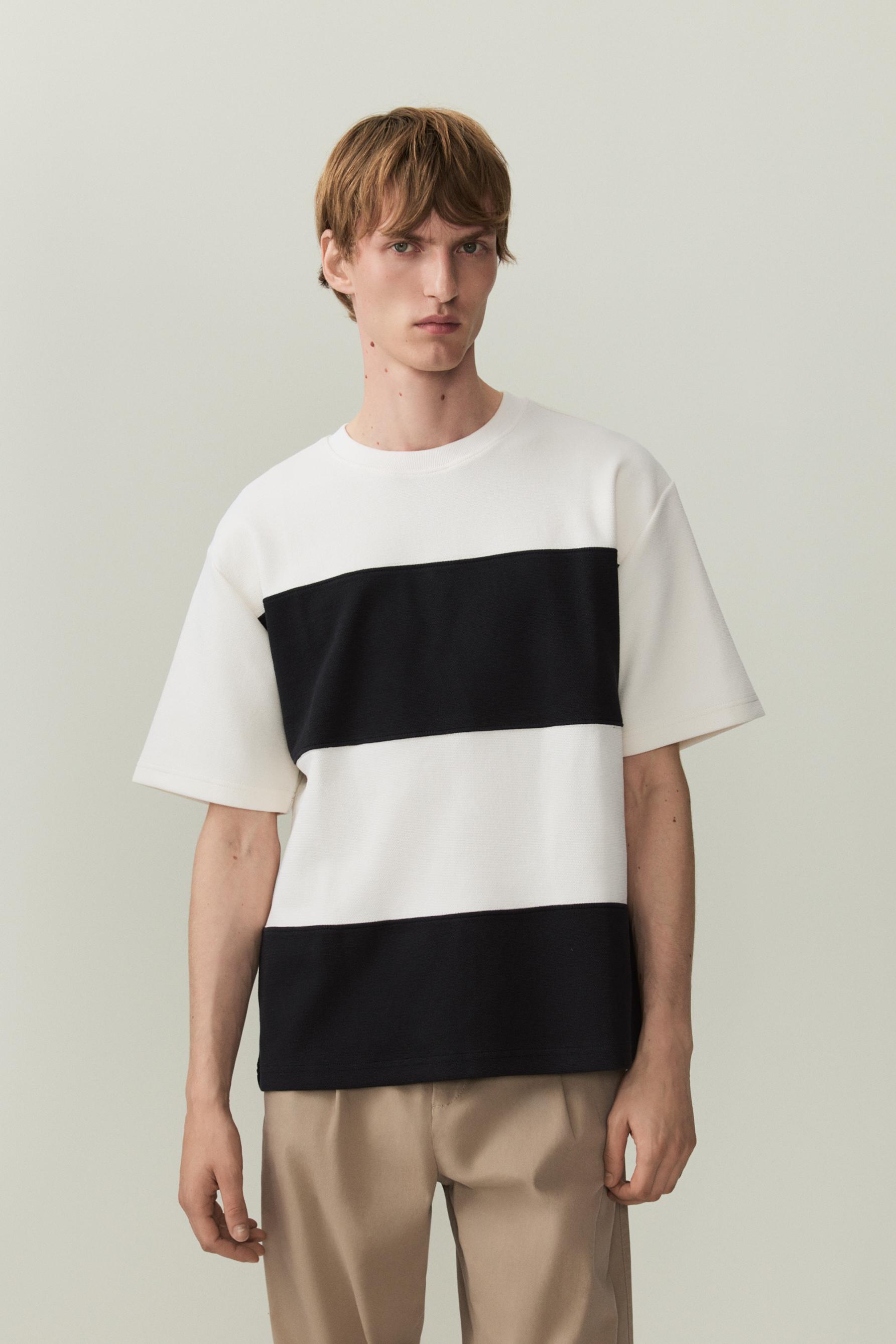 Camiseta interlock rayas