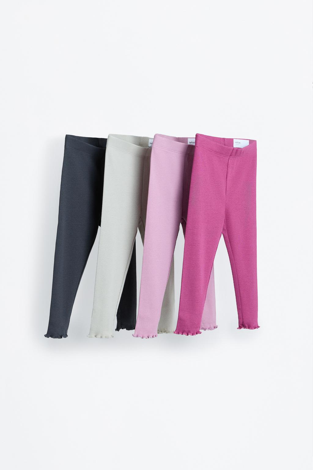 4-pack of ribbed leggings