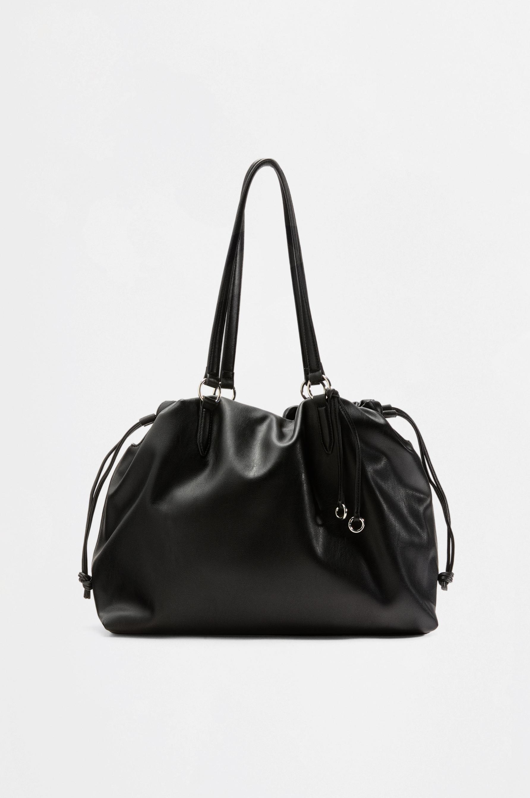 Soft shopper bag — BLACK