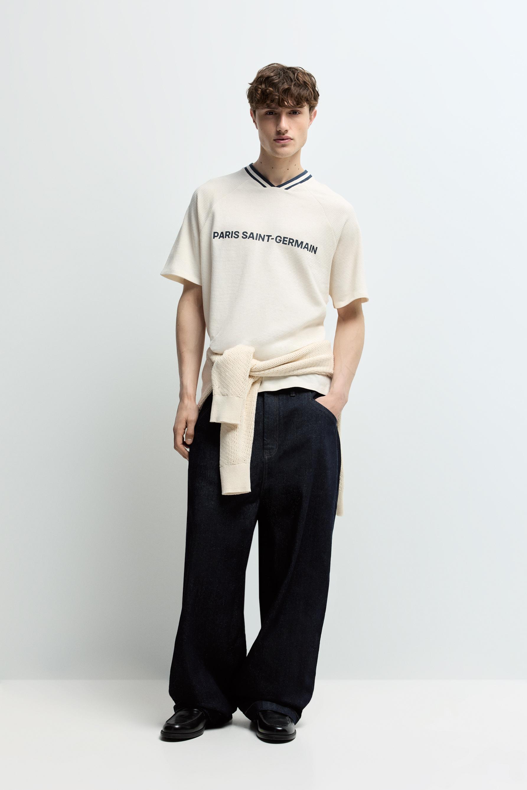 Paris Saint-Germain x Lefties textured T-shirt — BUTTER