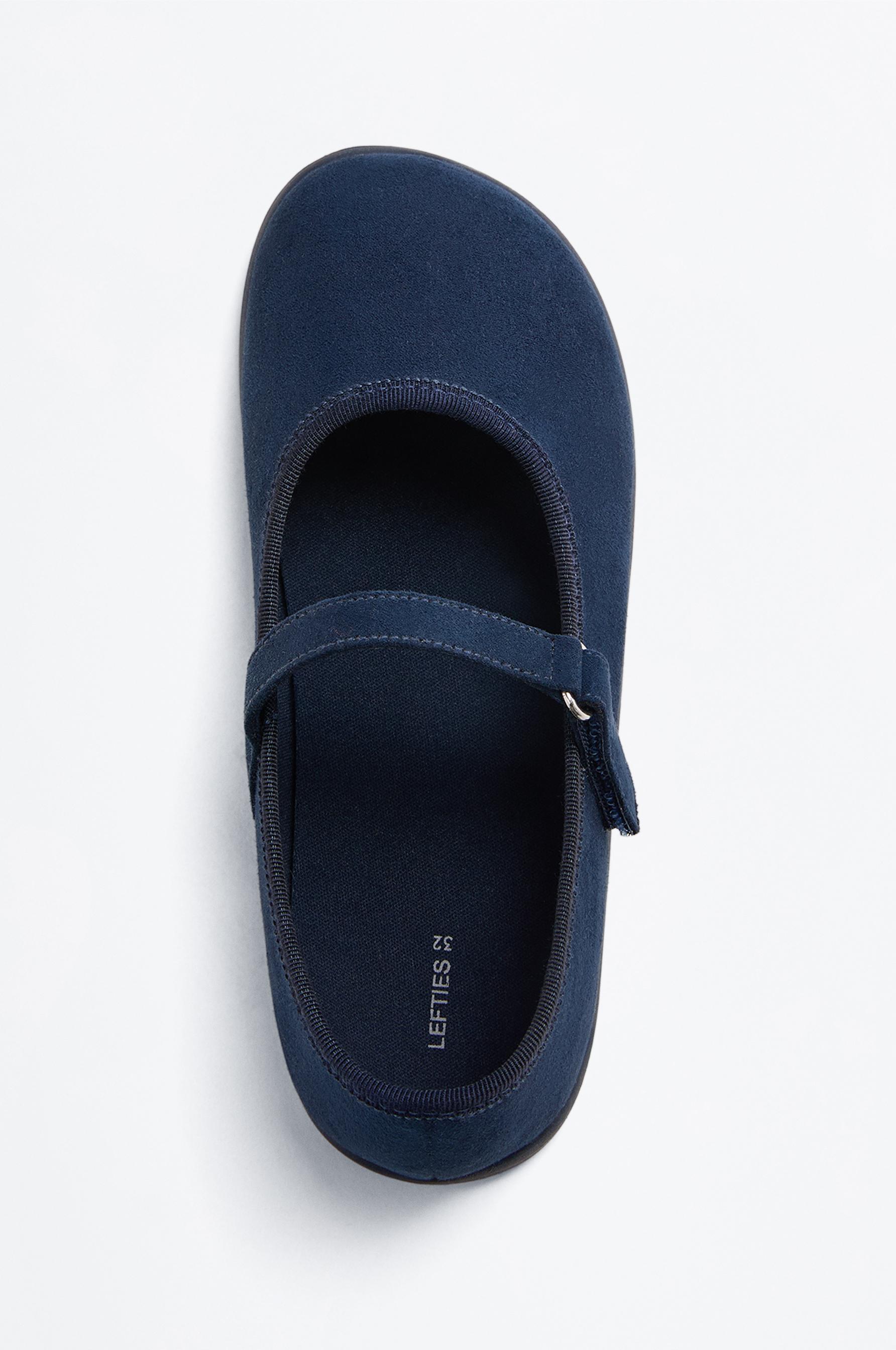 BAREFOOT MARY JANE BALLET FLAT — NAVY BLUE