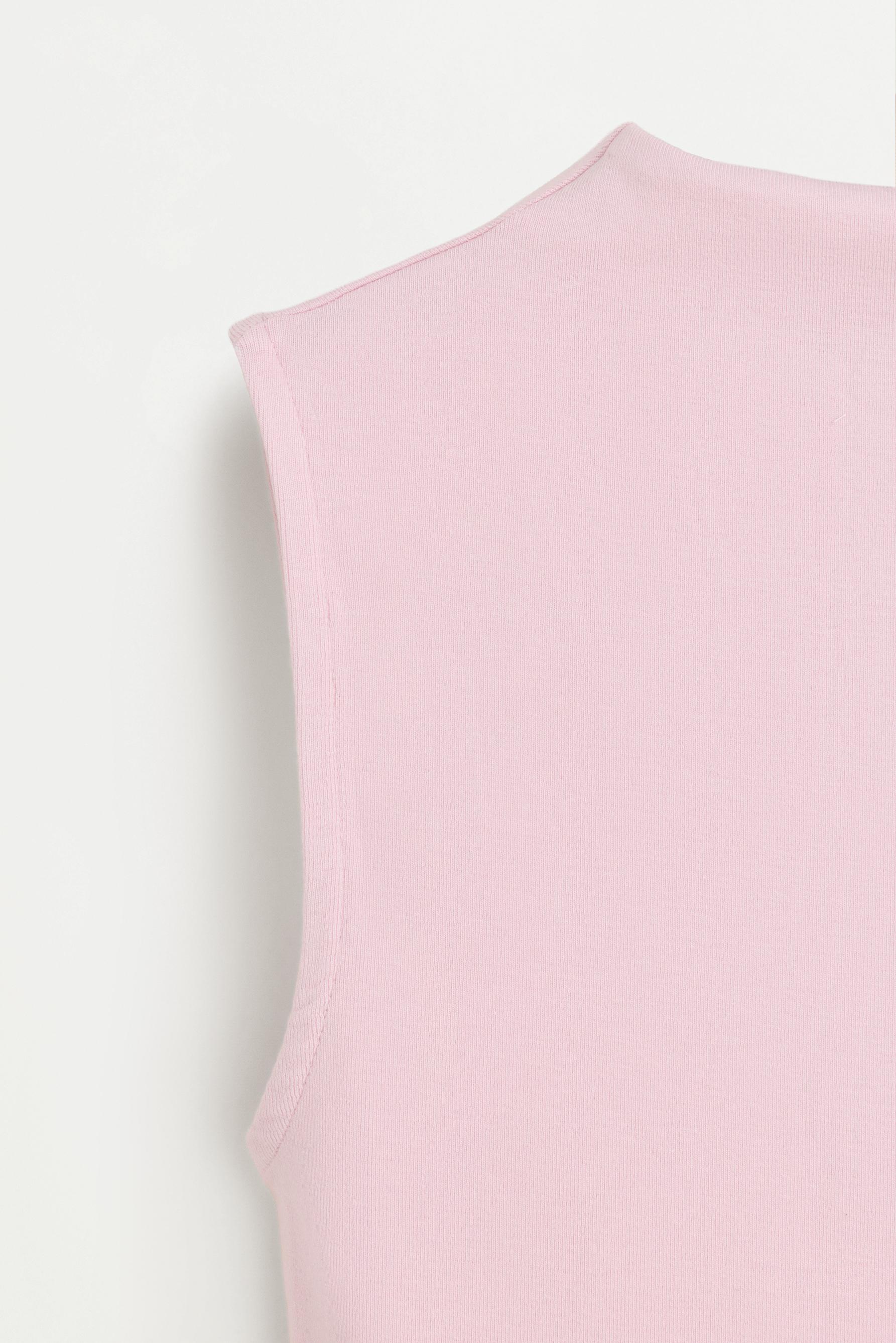 Mock neck top — PINK