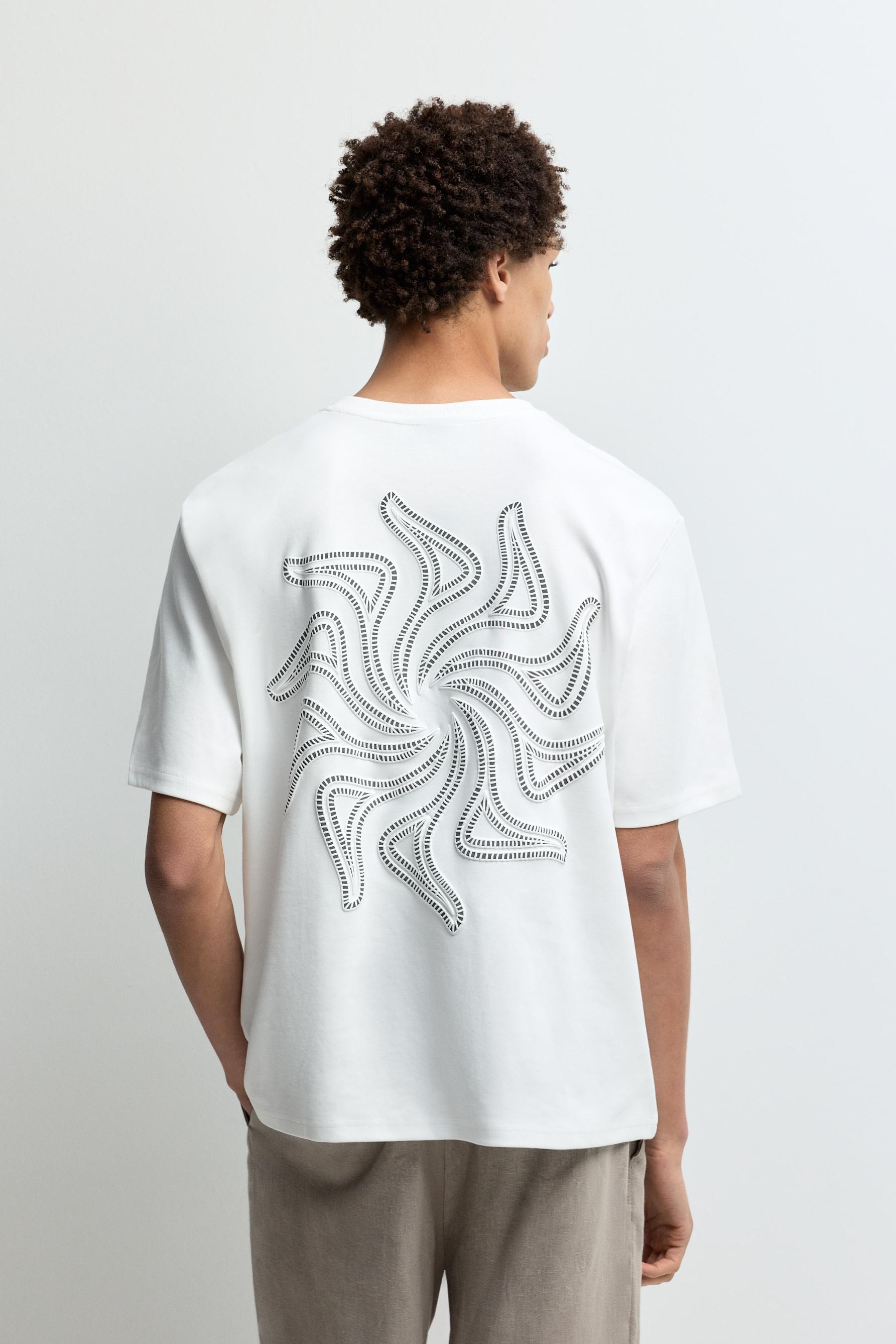 Back print T-shirt — OFF WHITE