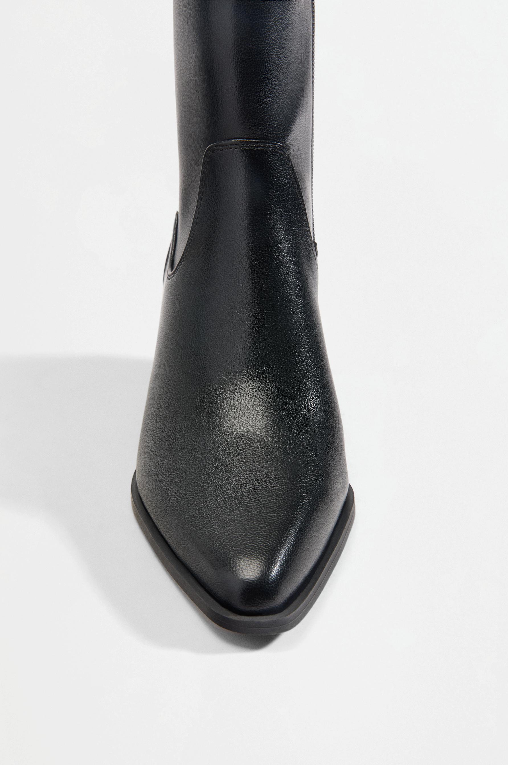 style ankle boots — BLACK