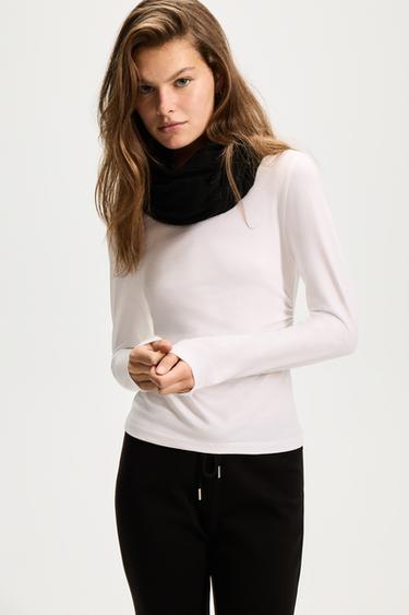 Solid double snood — BLACK 1