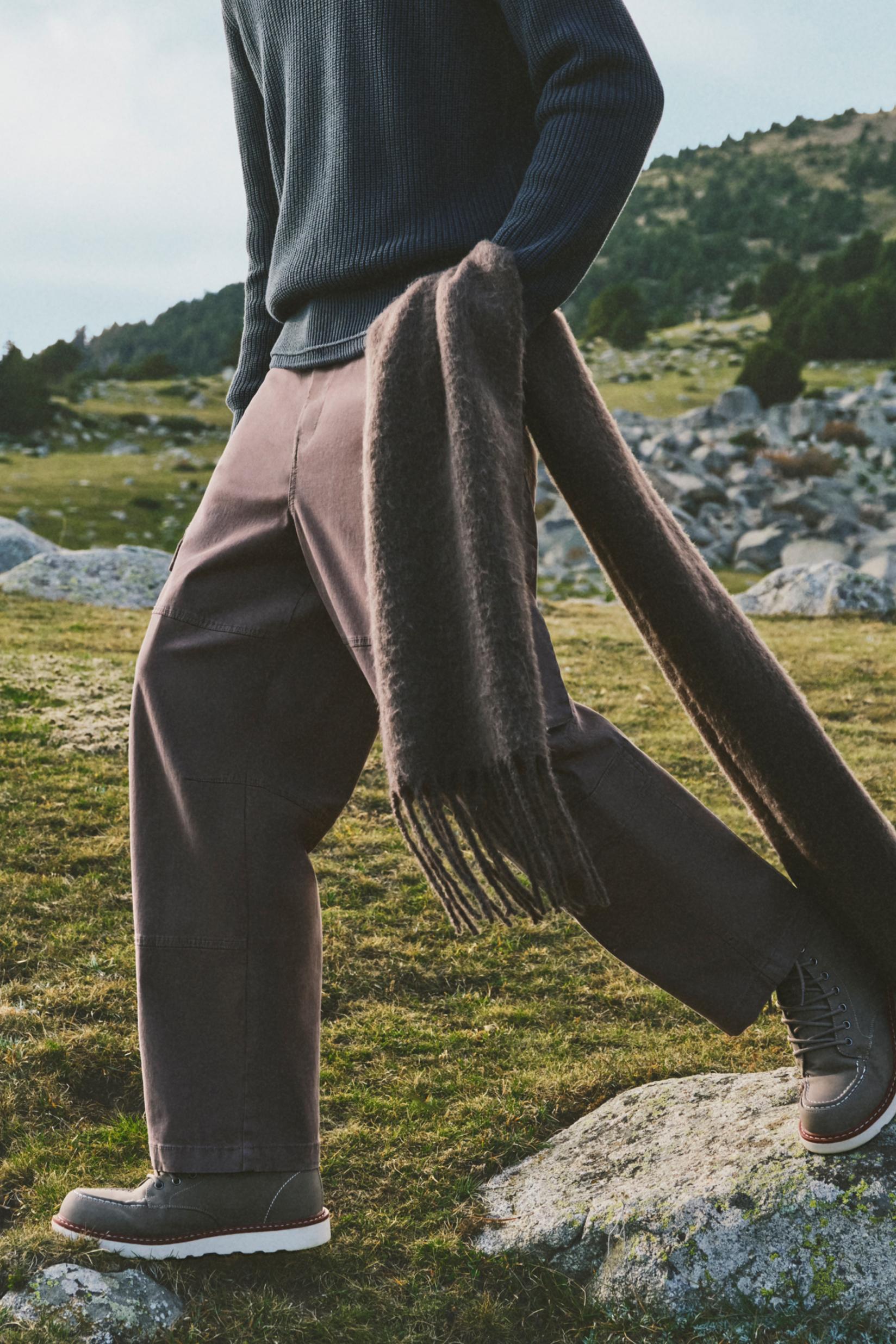 Lace-up dress boot — KHAKI