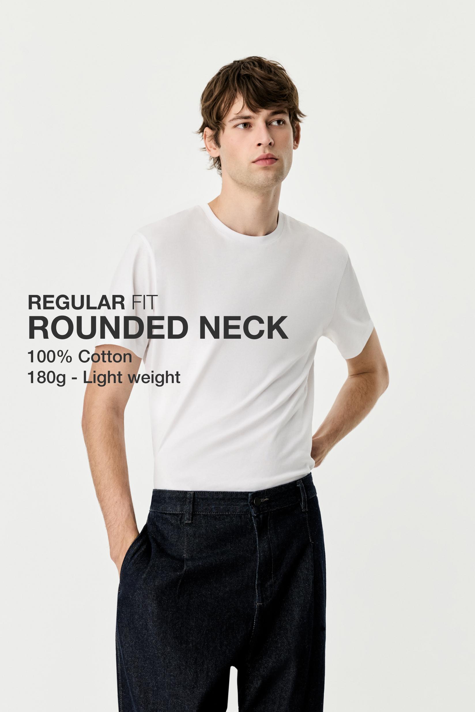 2-pack of basic T-shirts — WHITE