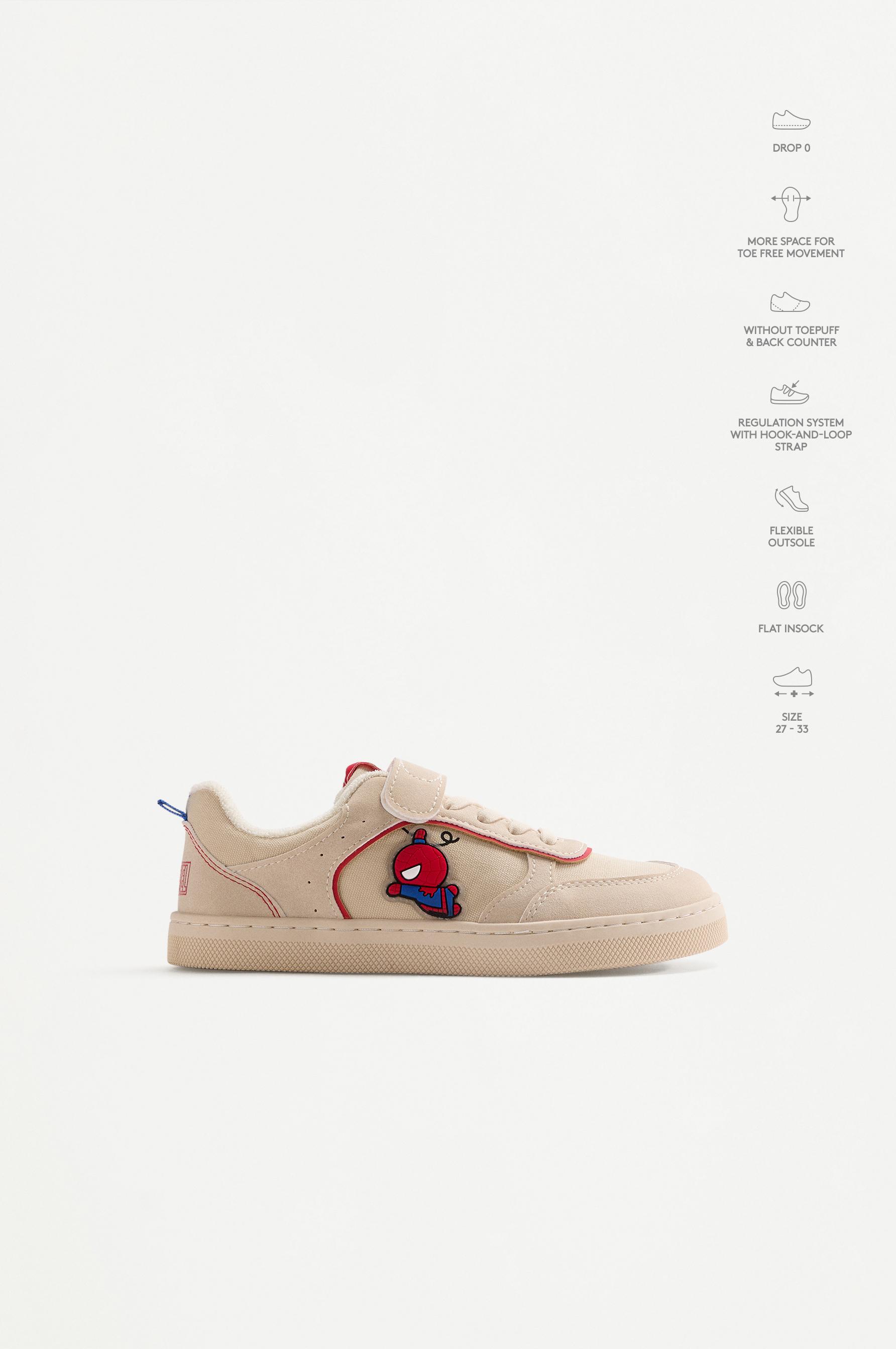 Spiderman ©Marvel barefoot sneakers — BEIGE