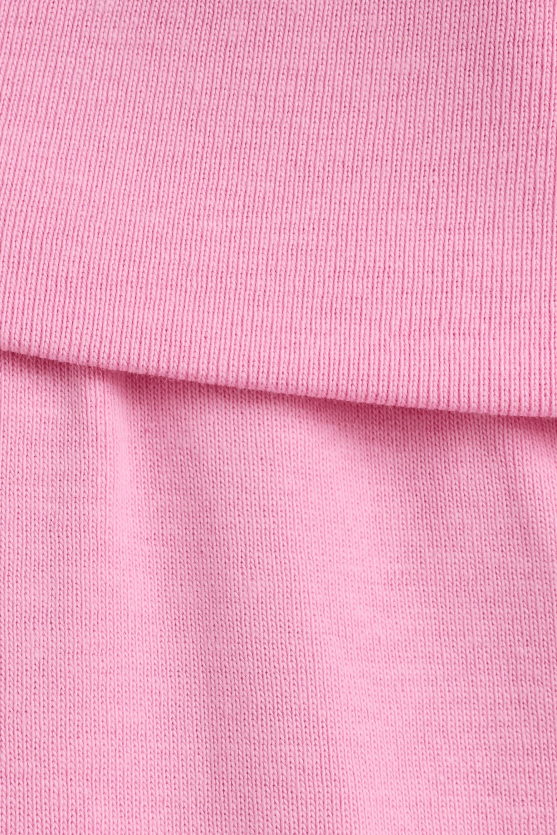 Cycling leggings with fold-over waist — BUBBLEGUM PINK