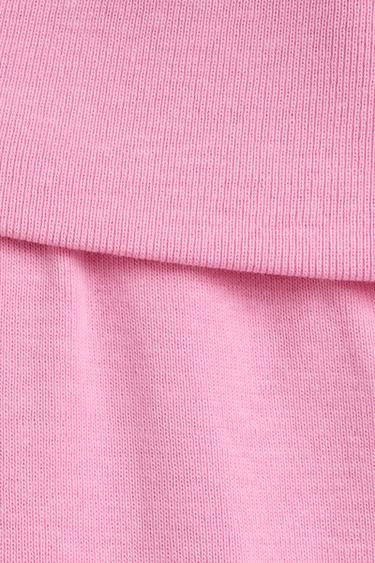 Cycling leggings with fold-over waist — BUBBLEGUM PINK 2