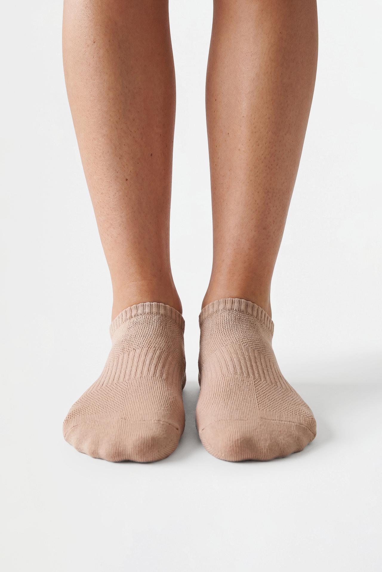 Sports ankle socks (5-pack) — CHOCOLATE