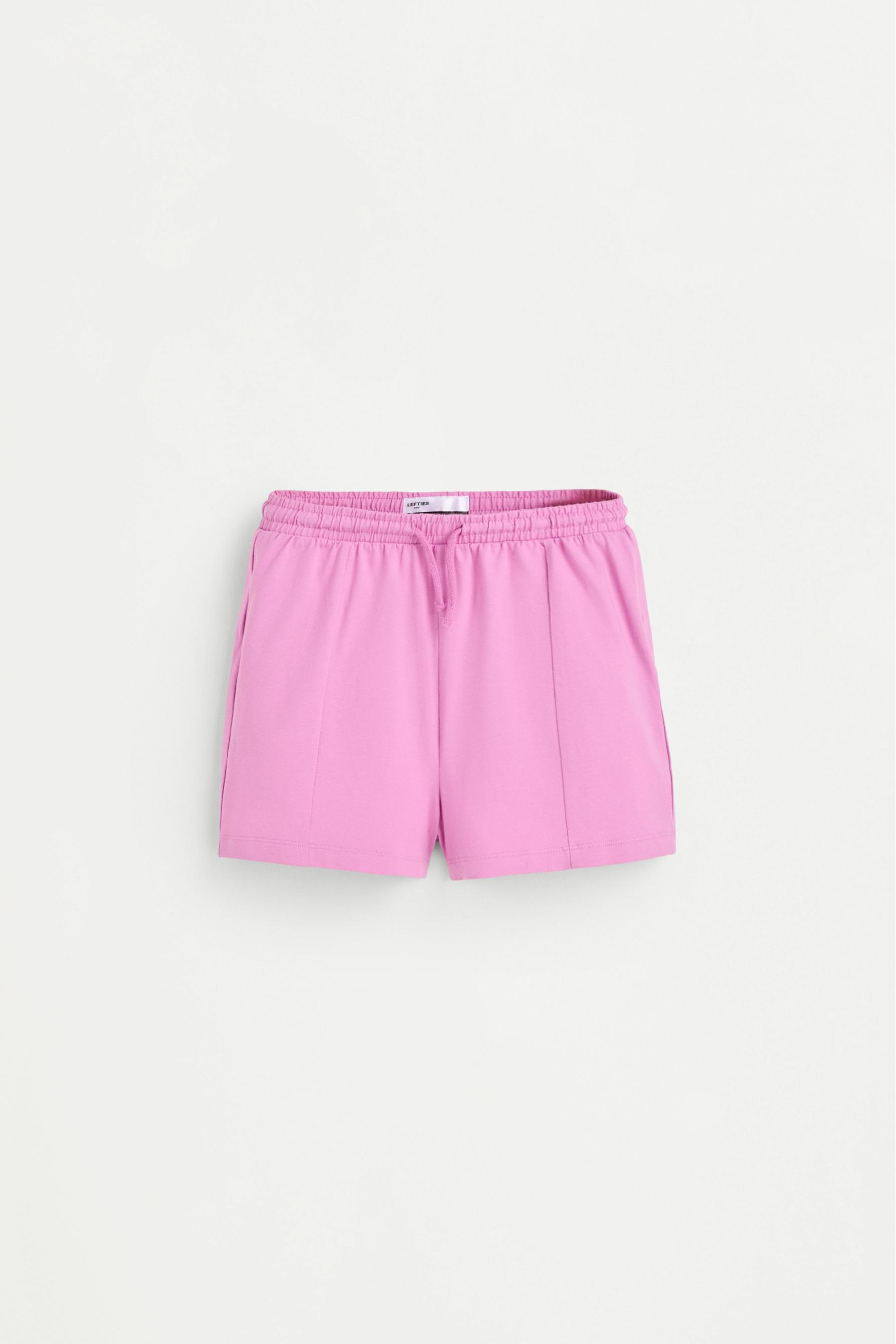 Text top and shorts set — FUCHSIA
