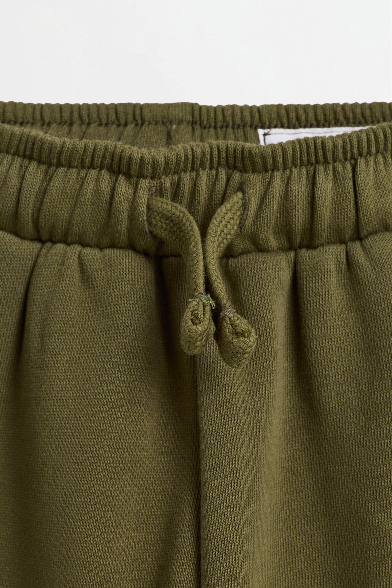 Printed Joggers — DARK KHAKI
