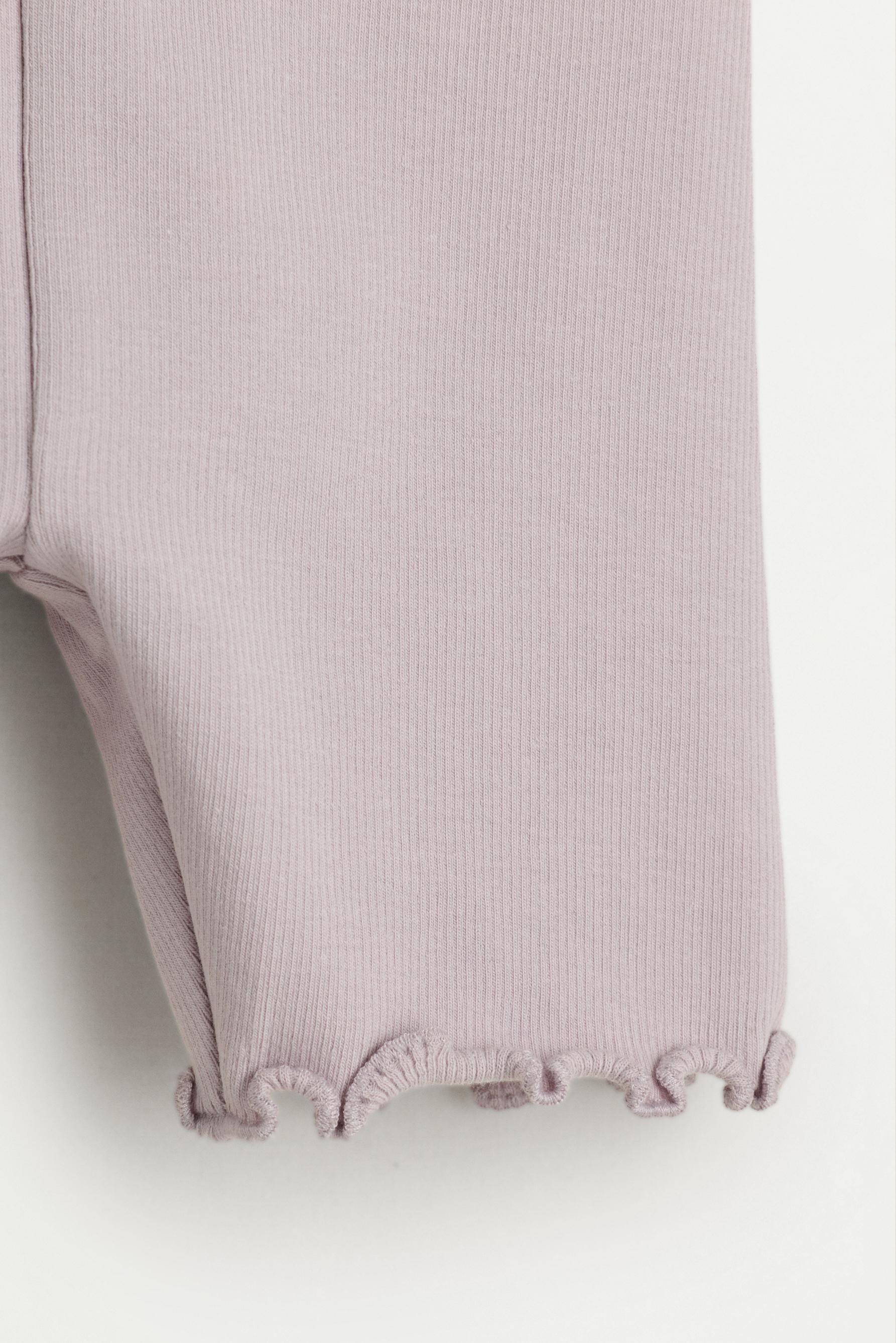 2-pack of ribbed cycling leggings — GREY MARL