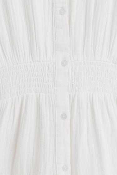 Elastic waist shirt dress — OFF WHITE 3