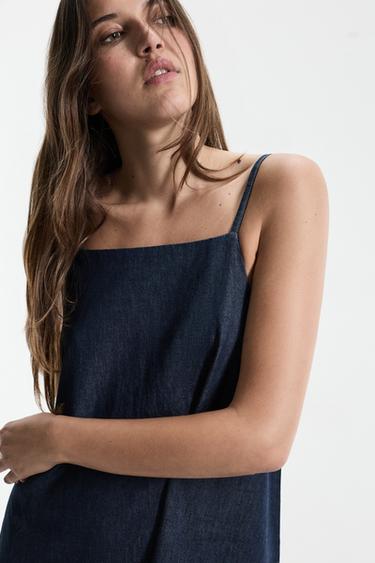 Lightweight denim dress — NAVY 3
