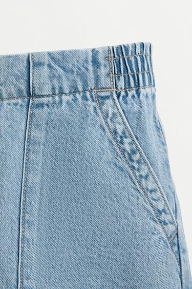 Denim cargo shorts — PALE BLUE 3