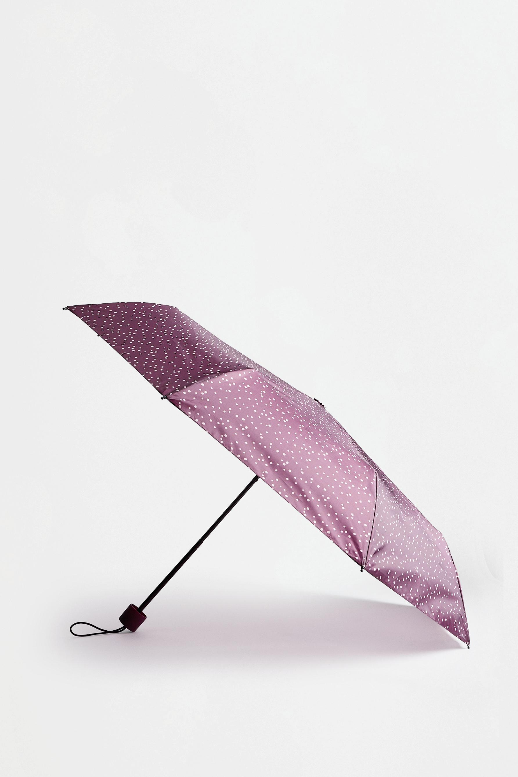 Printed umbrella — BURGUNDY