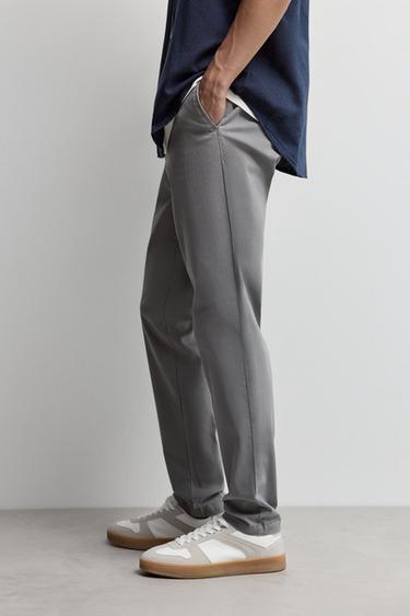 Skinny fit chino trousers — GREY 3