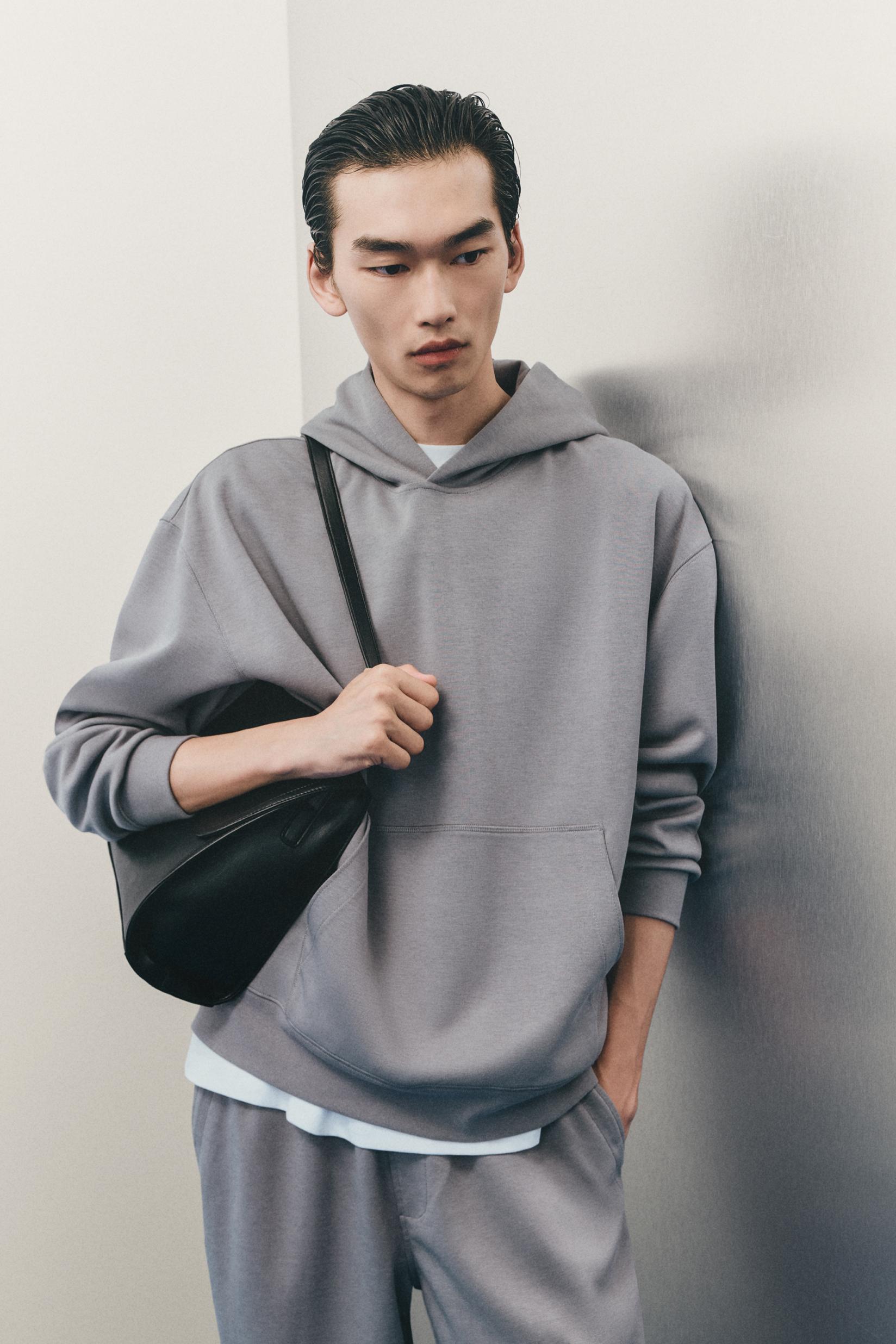 Interlock hoodie — MEDIUM GREY