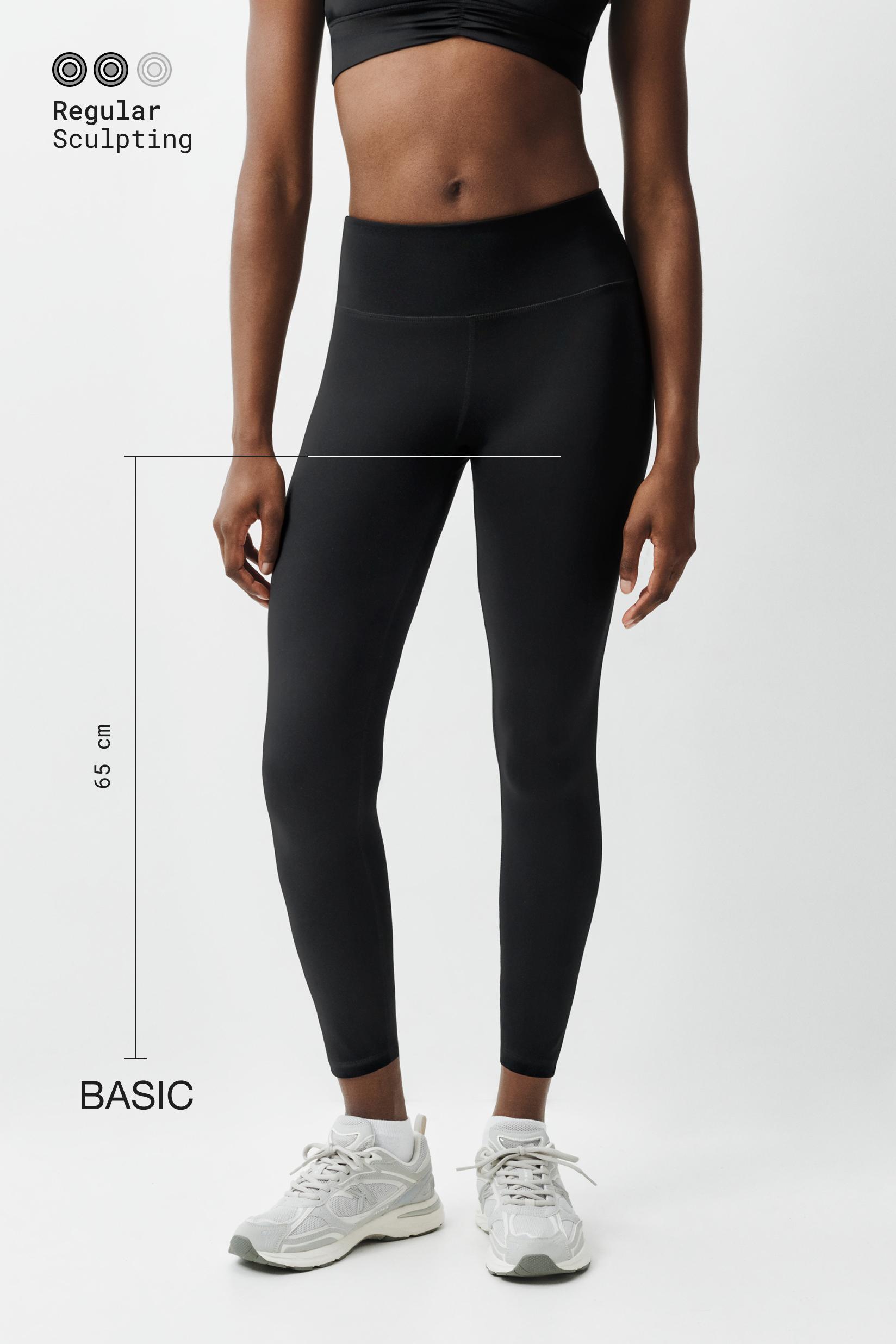Basic sports leggings — BLACK