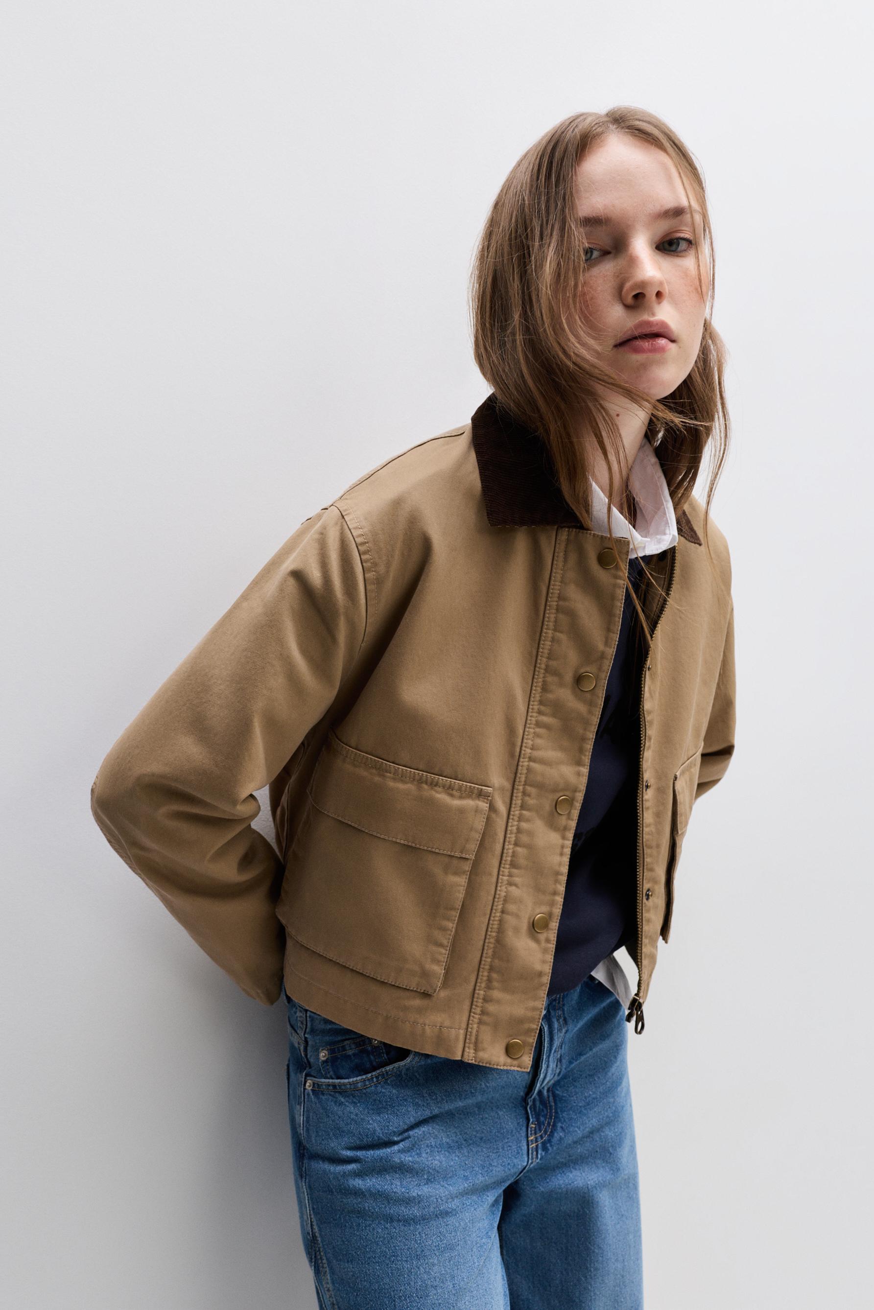 Waxed-look jacket - | Lefties Romania