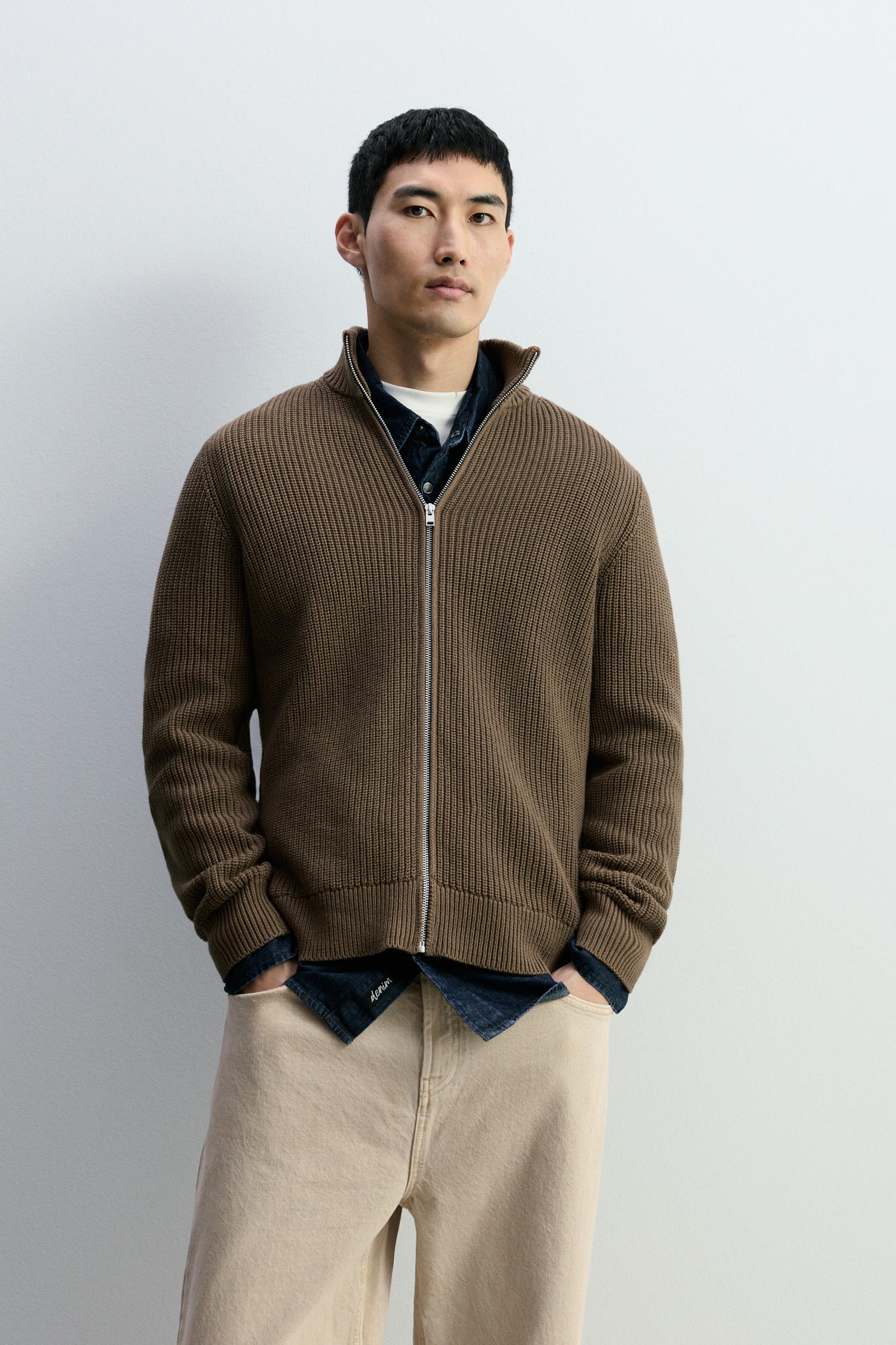 Chaqueta cremallera punto