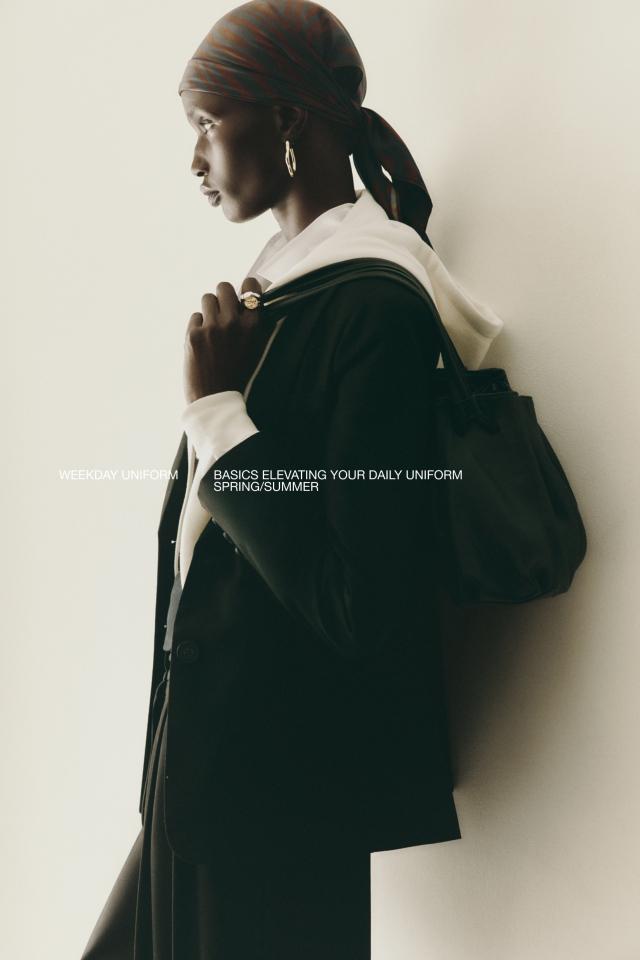 Gathered shoulder bag — BLACK