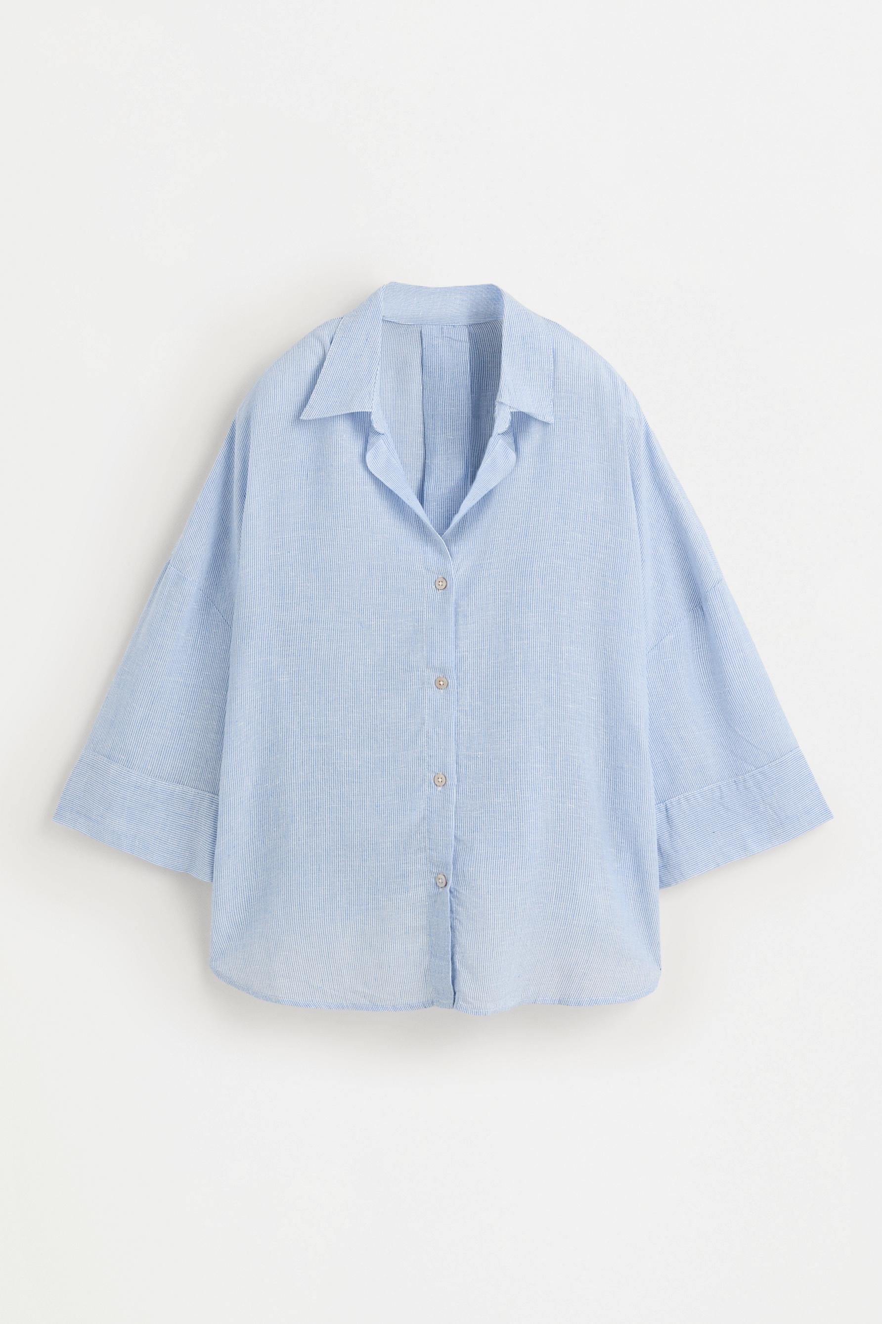 Wide sleeve shirt — STRIPED