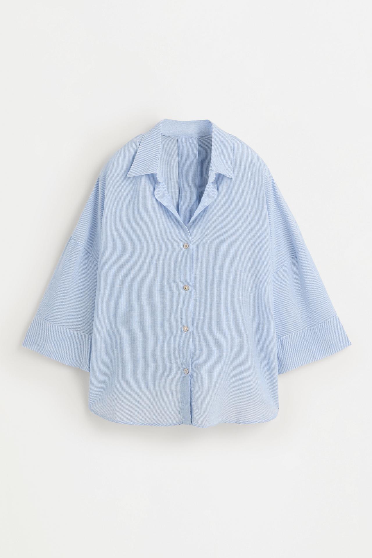 Wide sleeve shirt — STRIPED