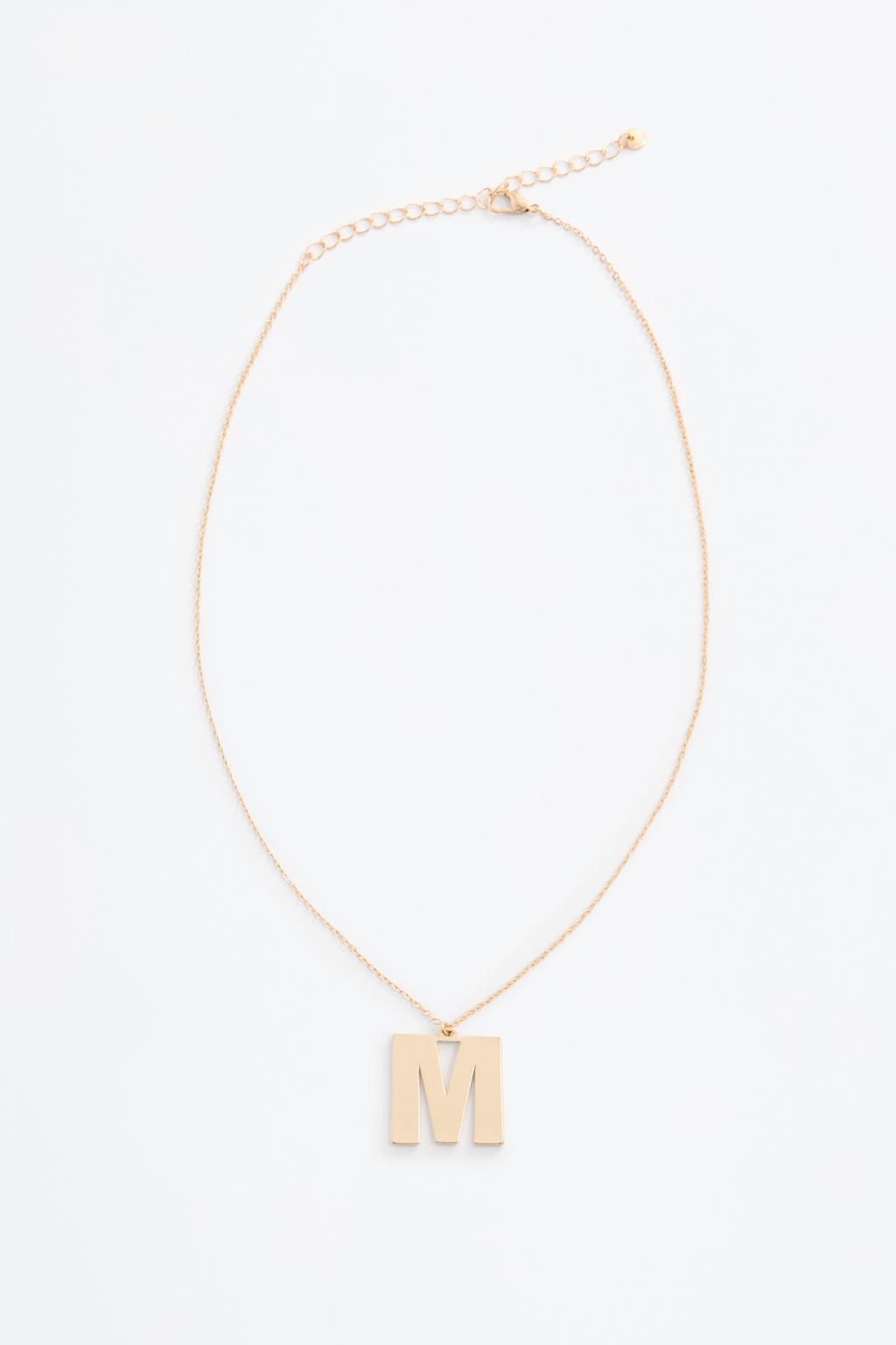 Letter M necklace