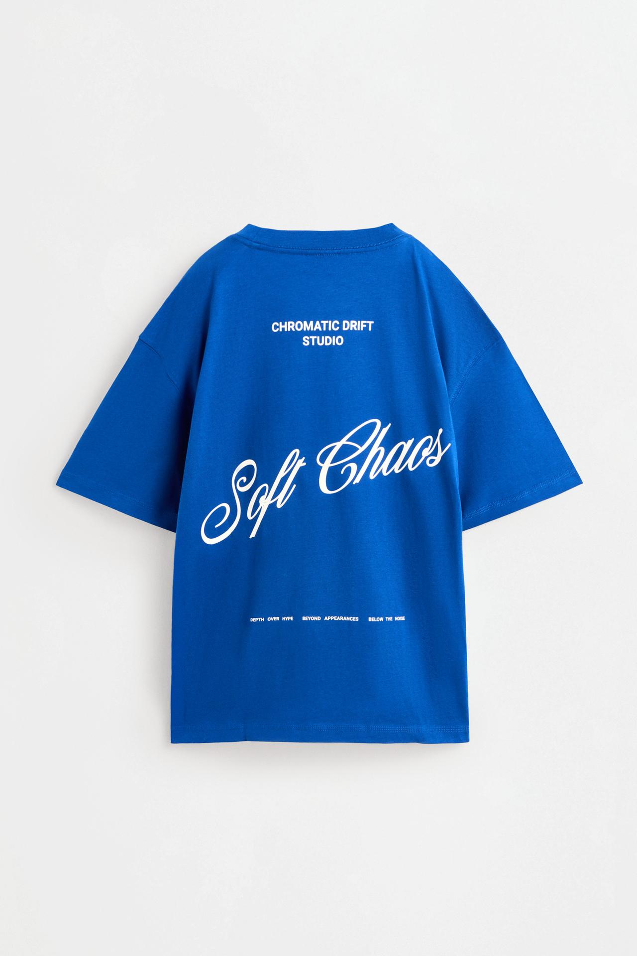Printed T-shirt — COBALT GREY