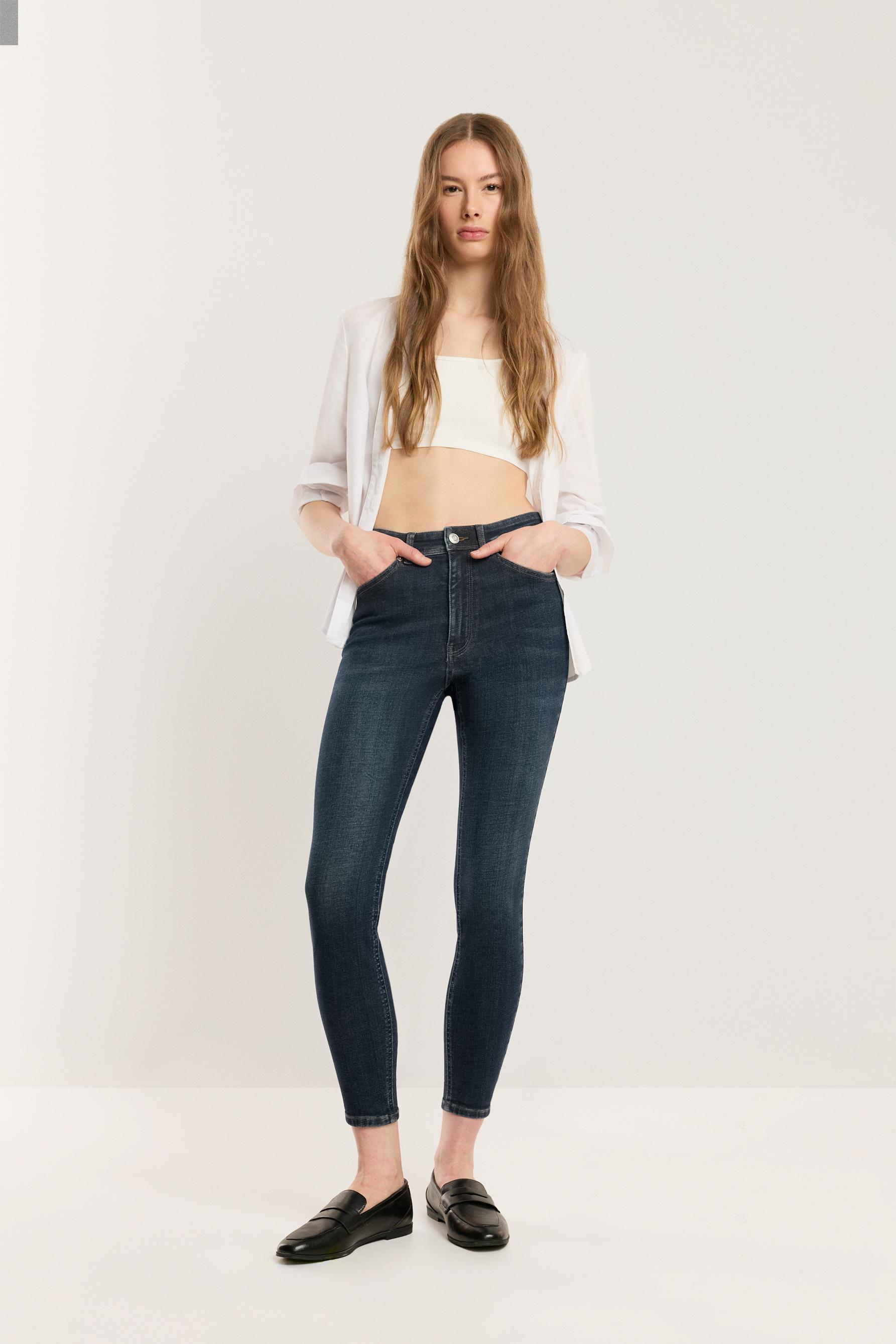 Super high-waist jeans — NAVY