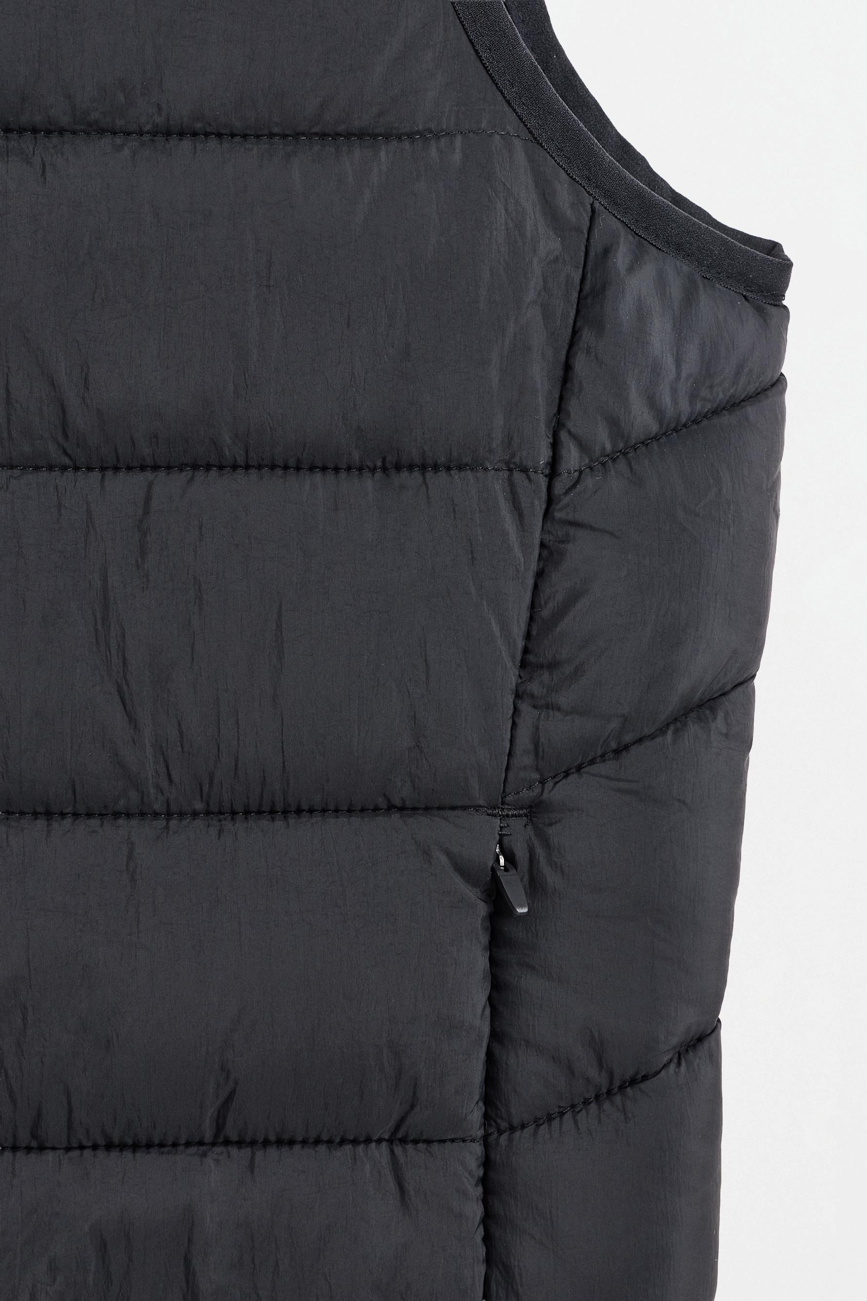 Lightweight quilted gilet — BLACK