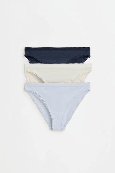 Classic dotted mesh briefs (3-pack) — SKY BLUE 1