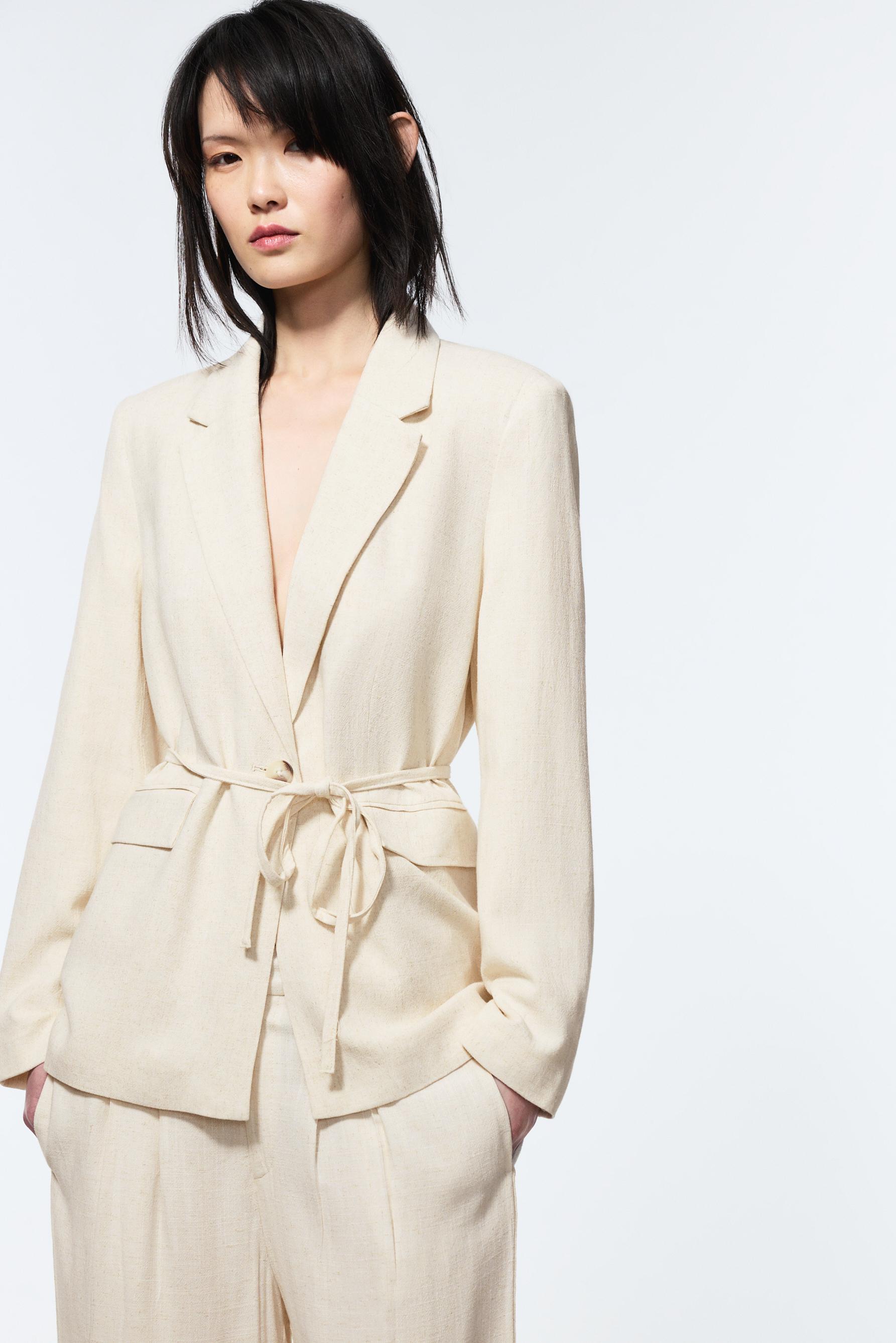 Rustic blazer — BEIGE
