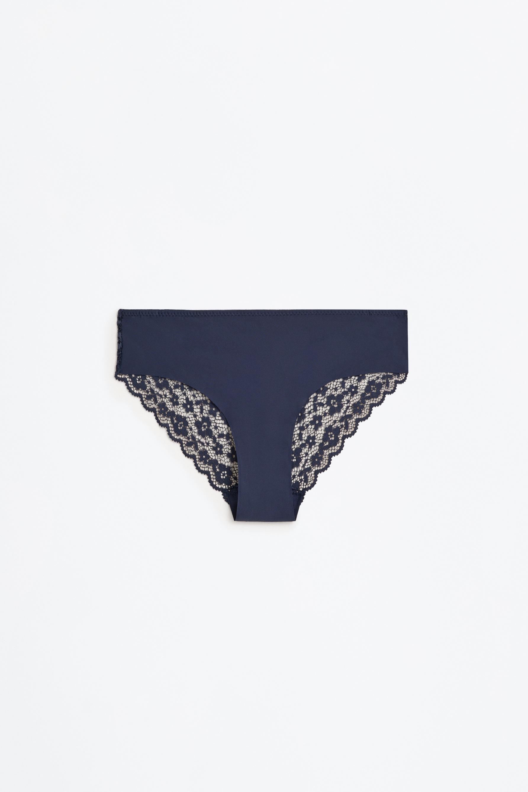 Microfibre hipster briefs (Pack 3) — BLUE/WHITE